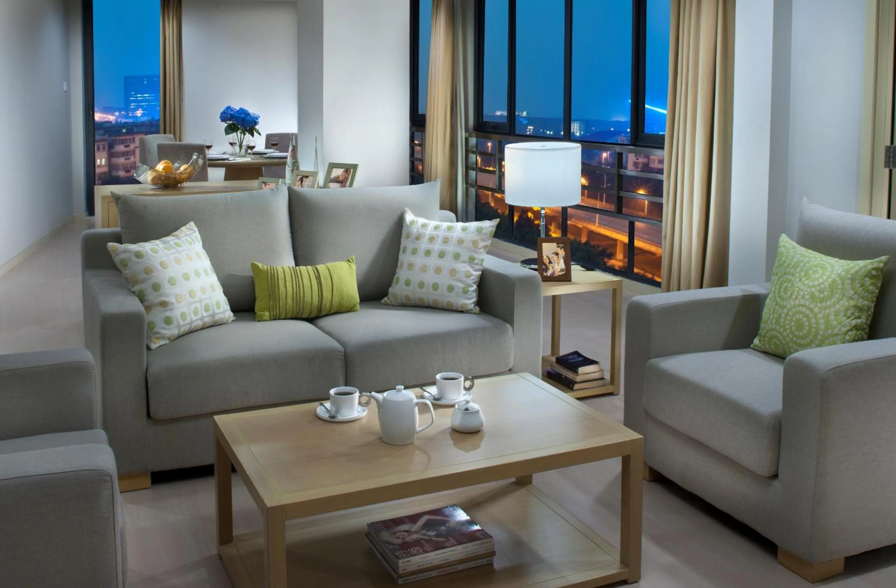 Living room in Citadines Zhuankou Wuhan
