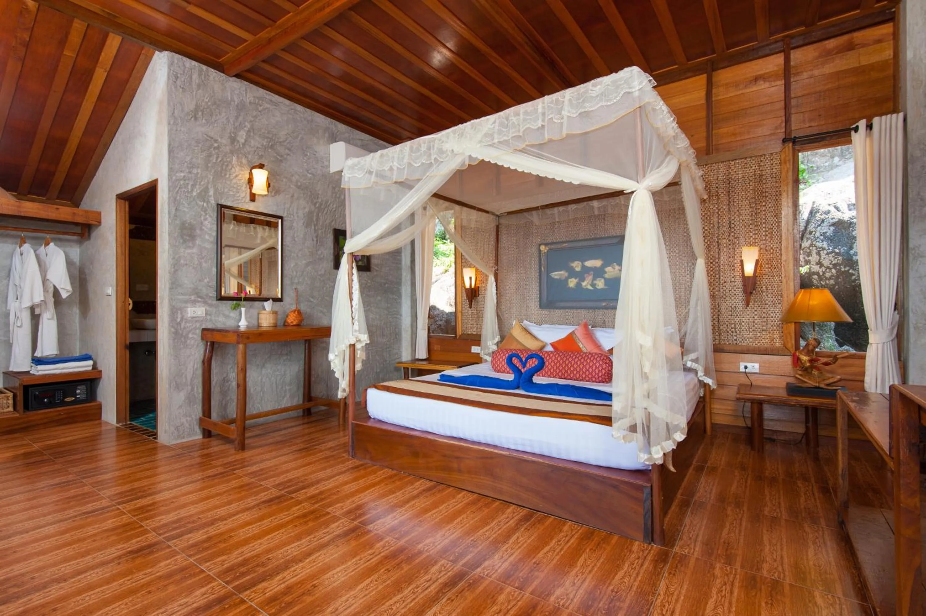 Bed in Sensi Paradise Beach Resort