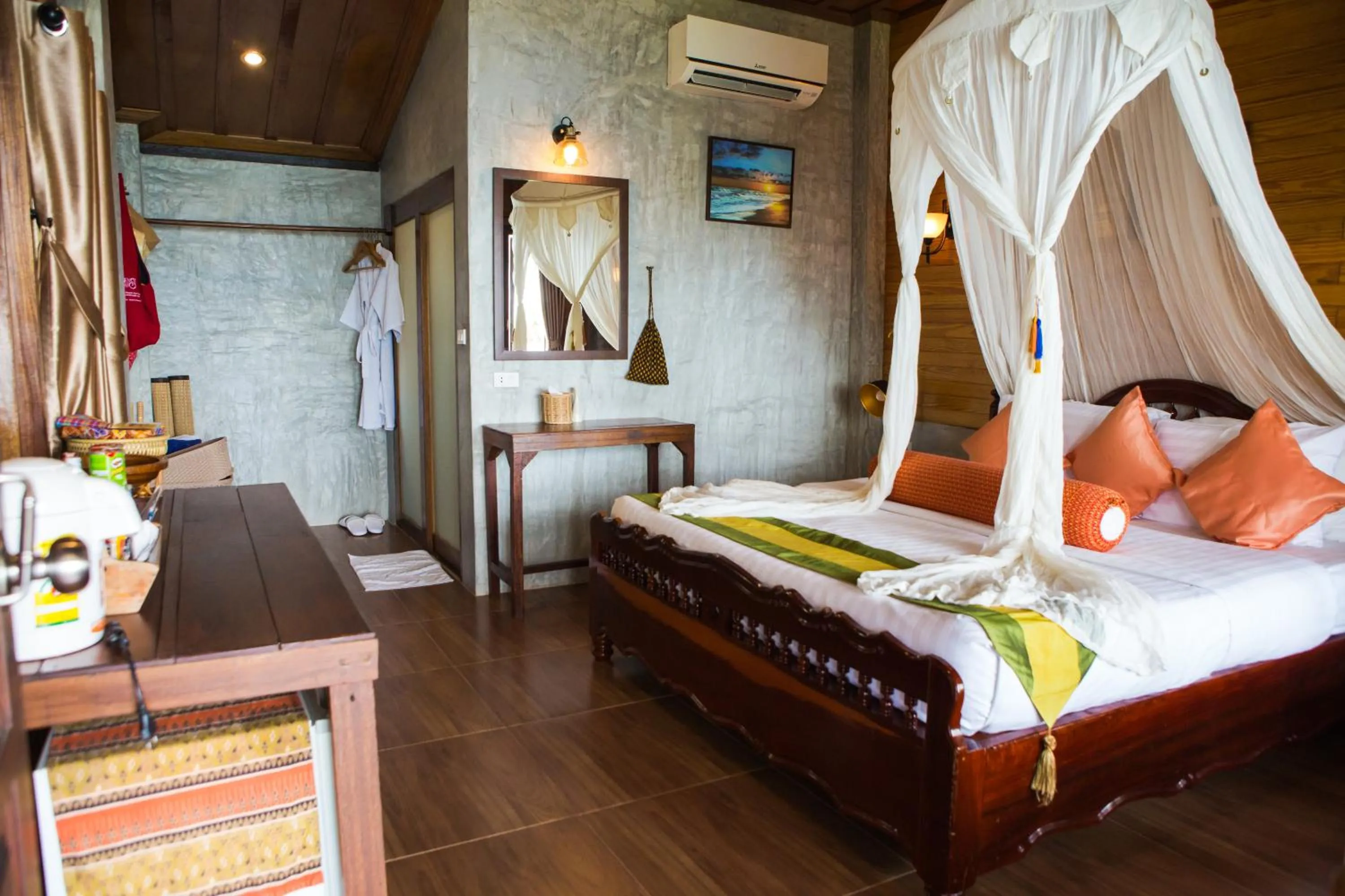 Bed in Sensi Paradise Beach Resort