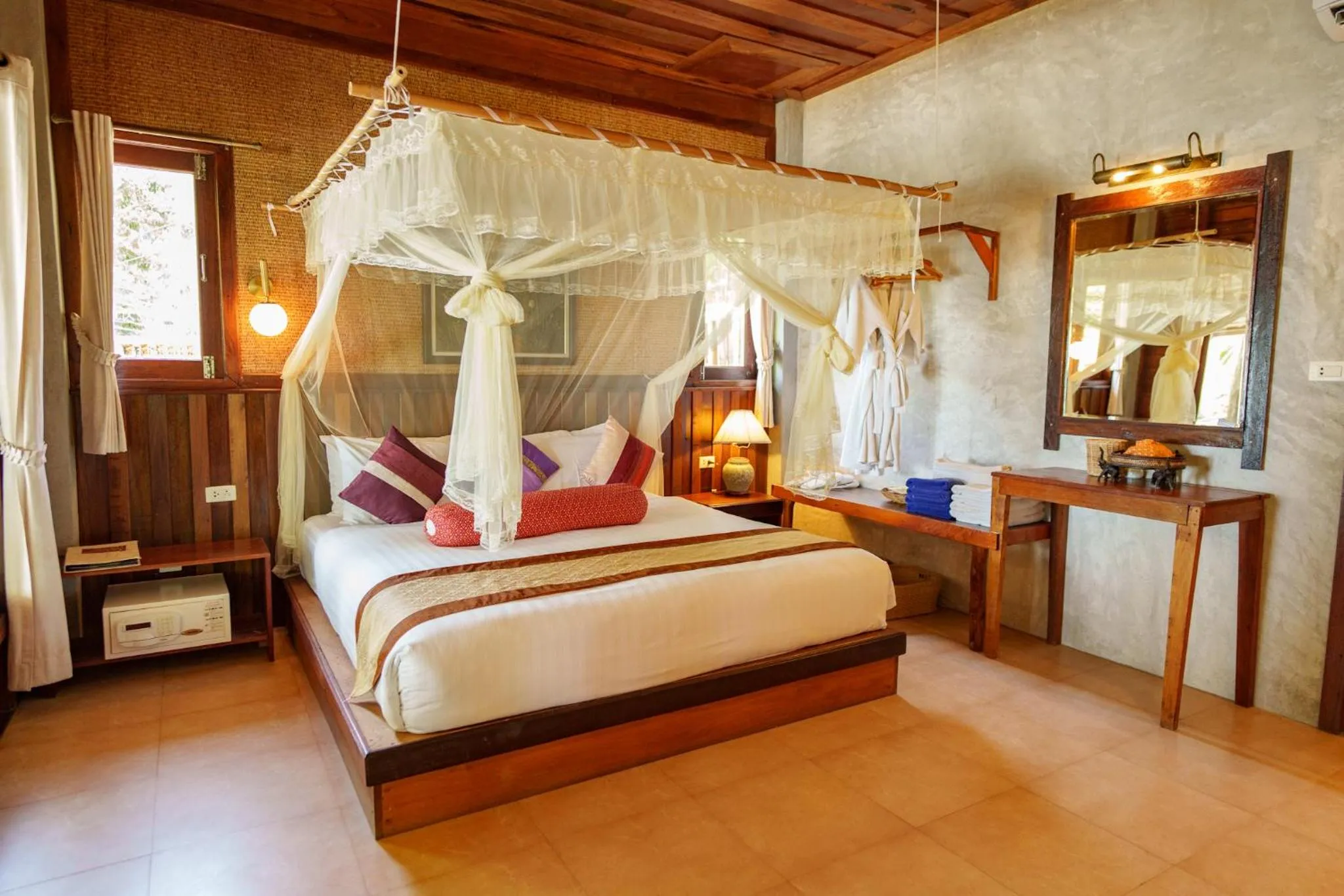 Bed in Sensi Paradise Beach Resort