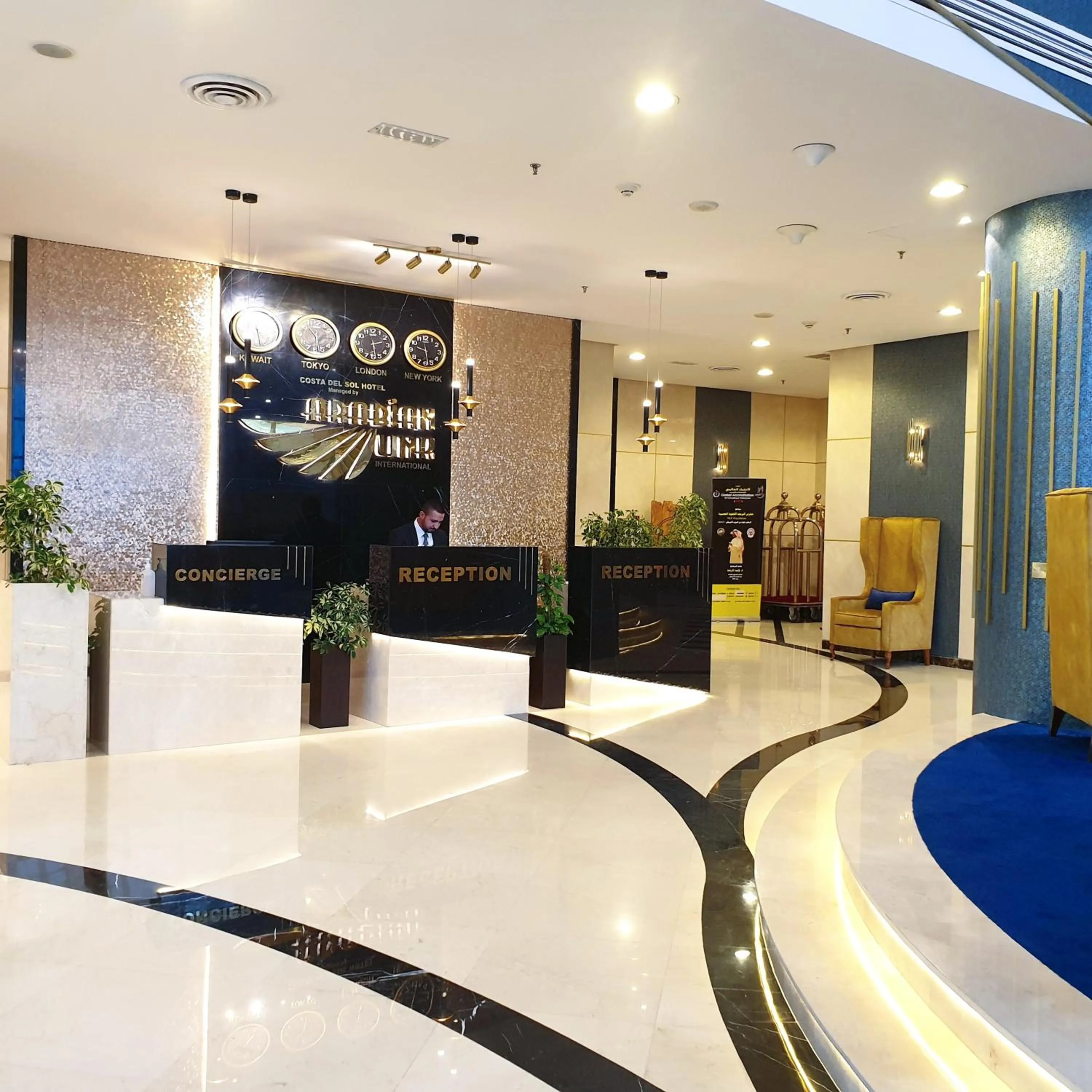 Lobby or reception in Costa Del Sol Hotel by Arabian Link
