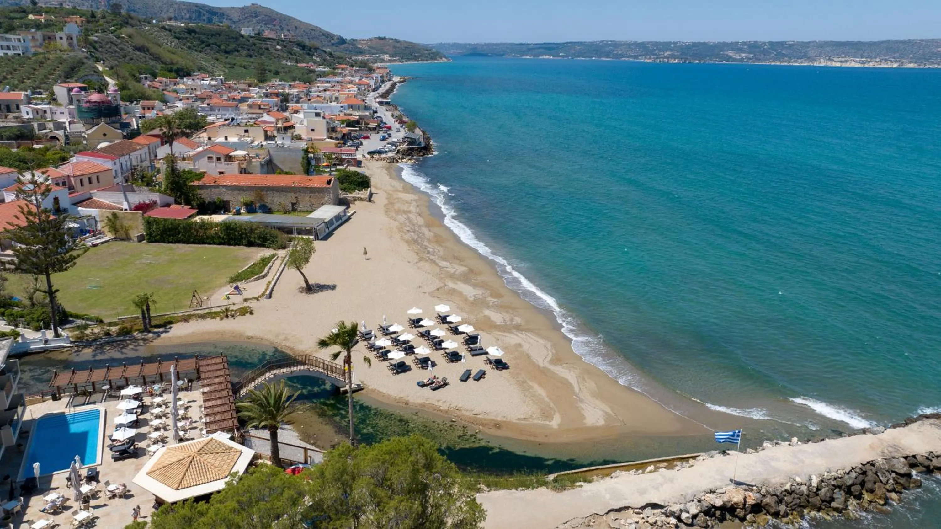 Bird's eye view in Kalyves Beach Hotel