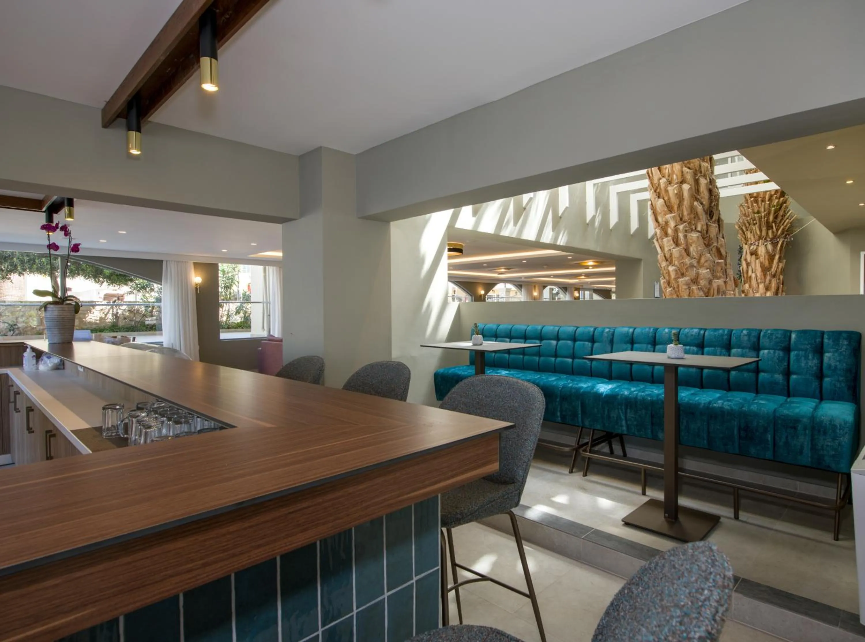 Lounge or bar in Kalyves Beach Hotel
