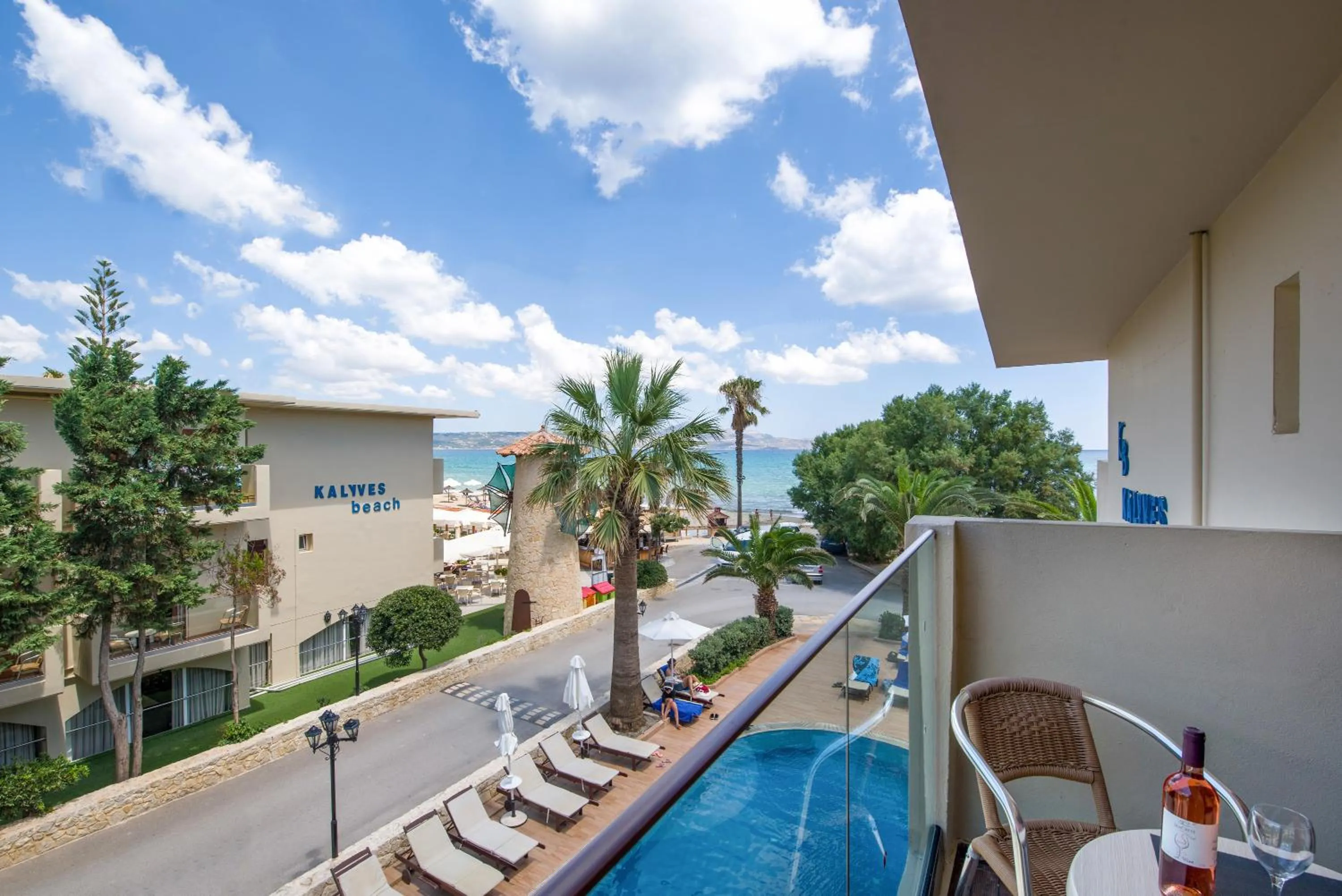 Balcony/Terrace in Kalyves Beach Hotel