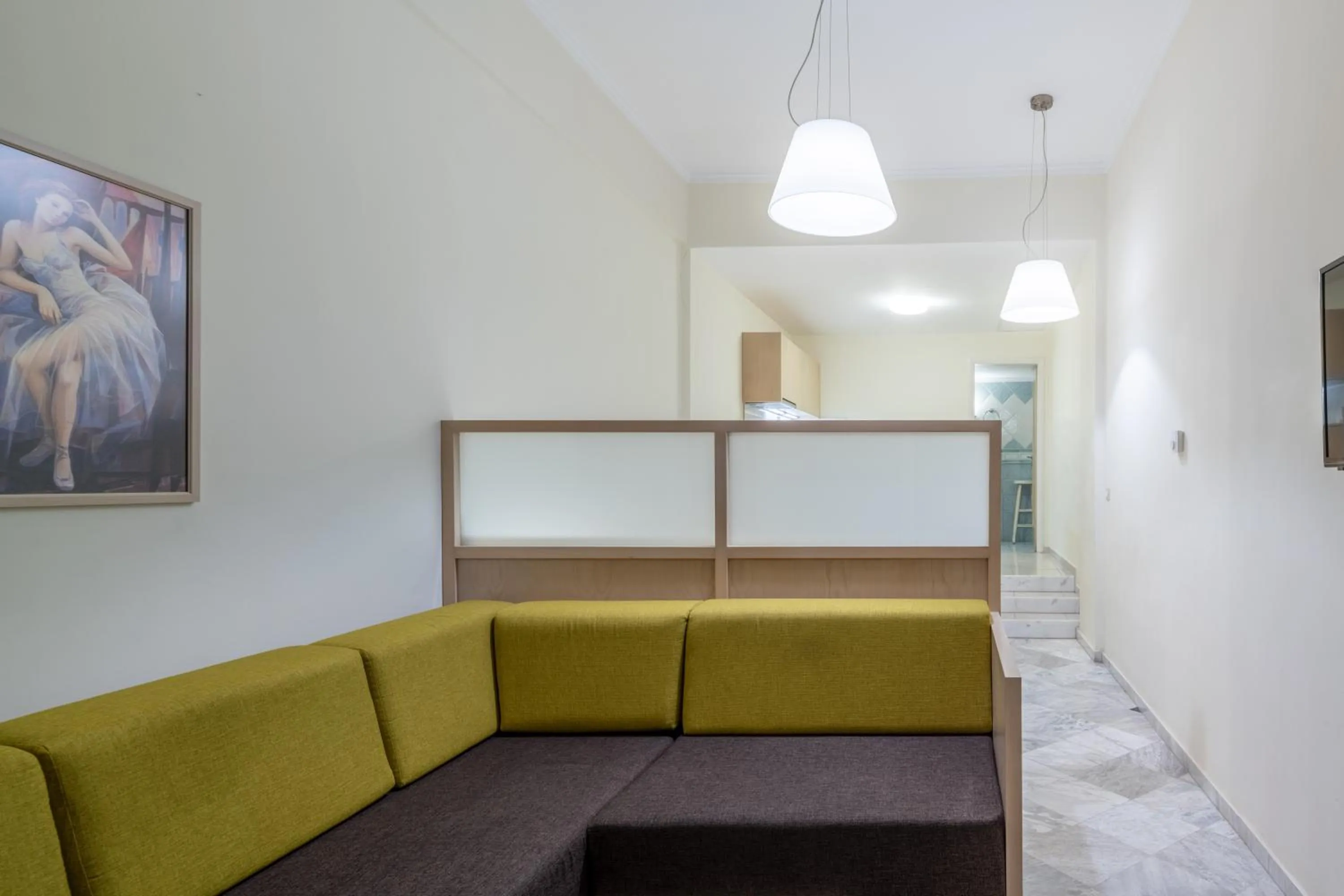 Seating area, Bed in Sevach Apartments