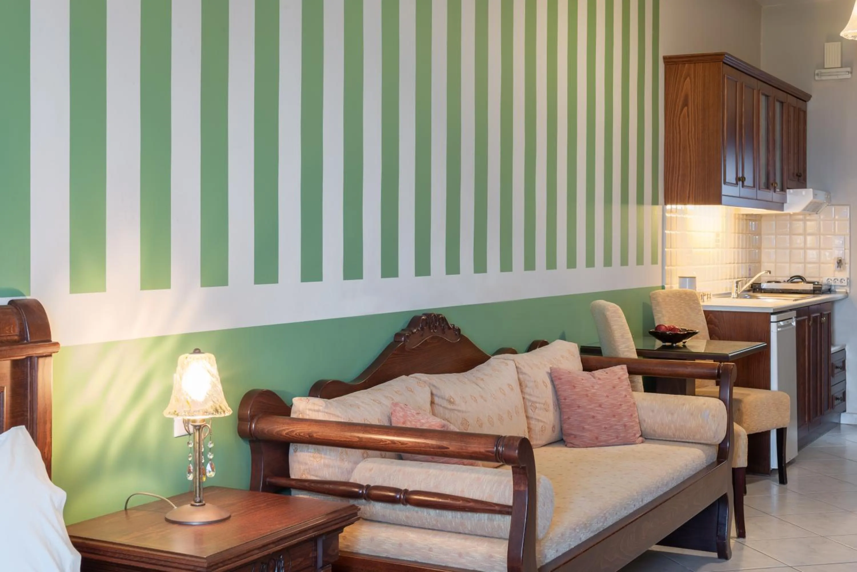 Seating area in Sevach Apartments