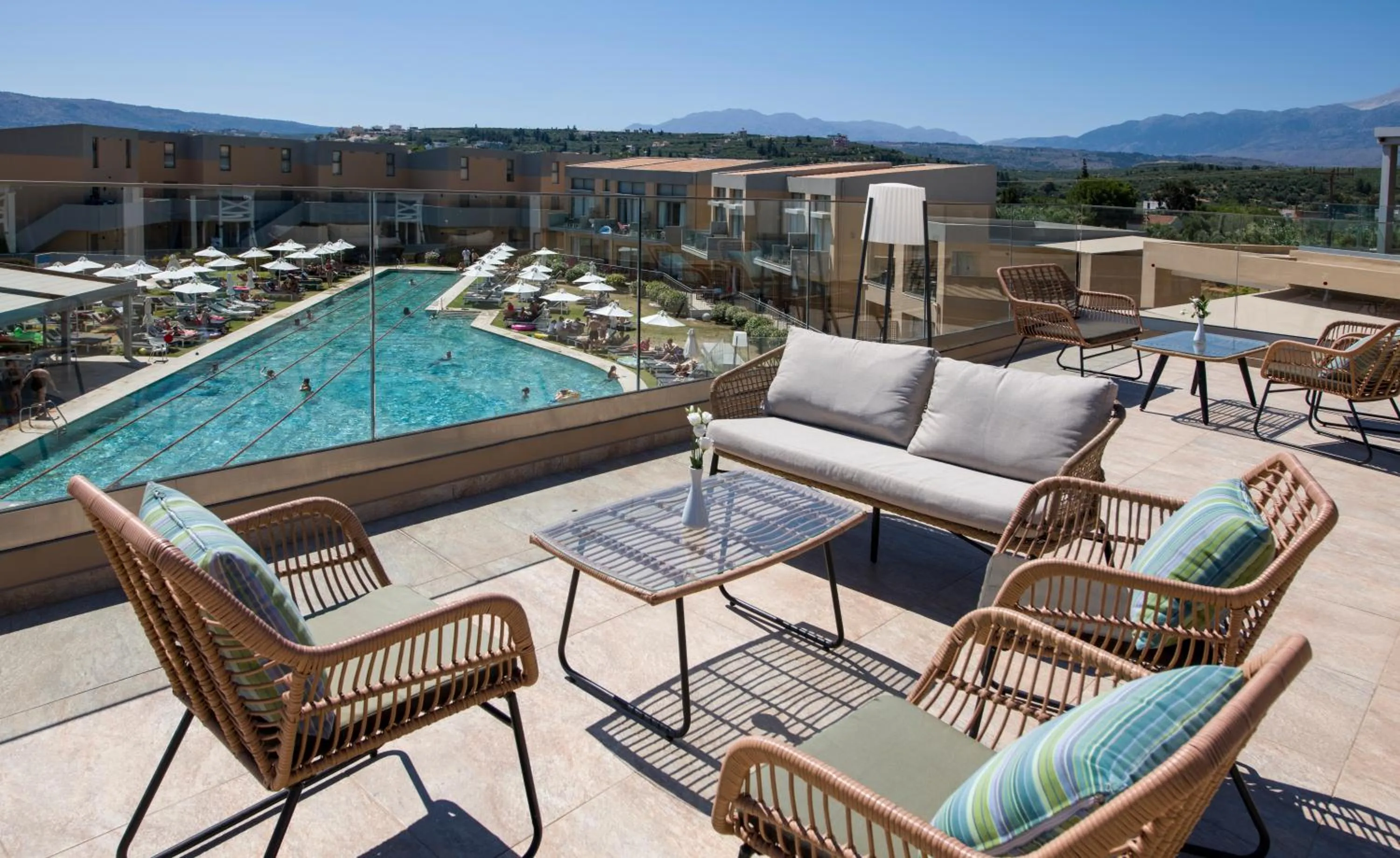 Patio in Kiani Beach Resort Family All Inclusive