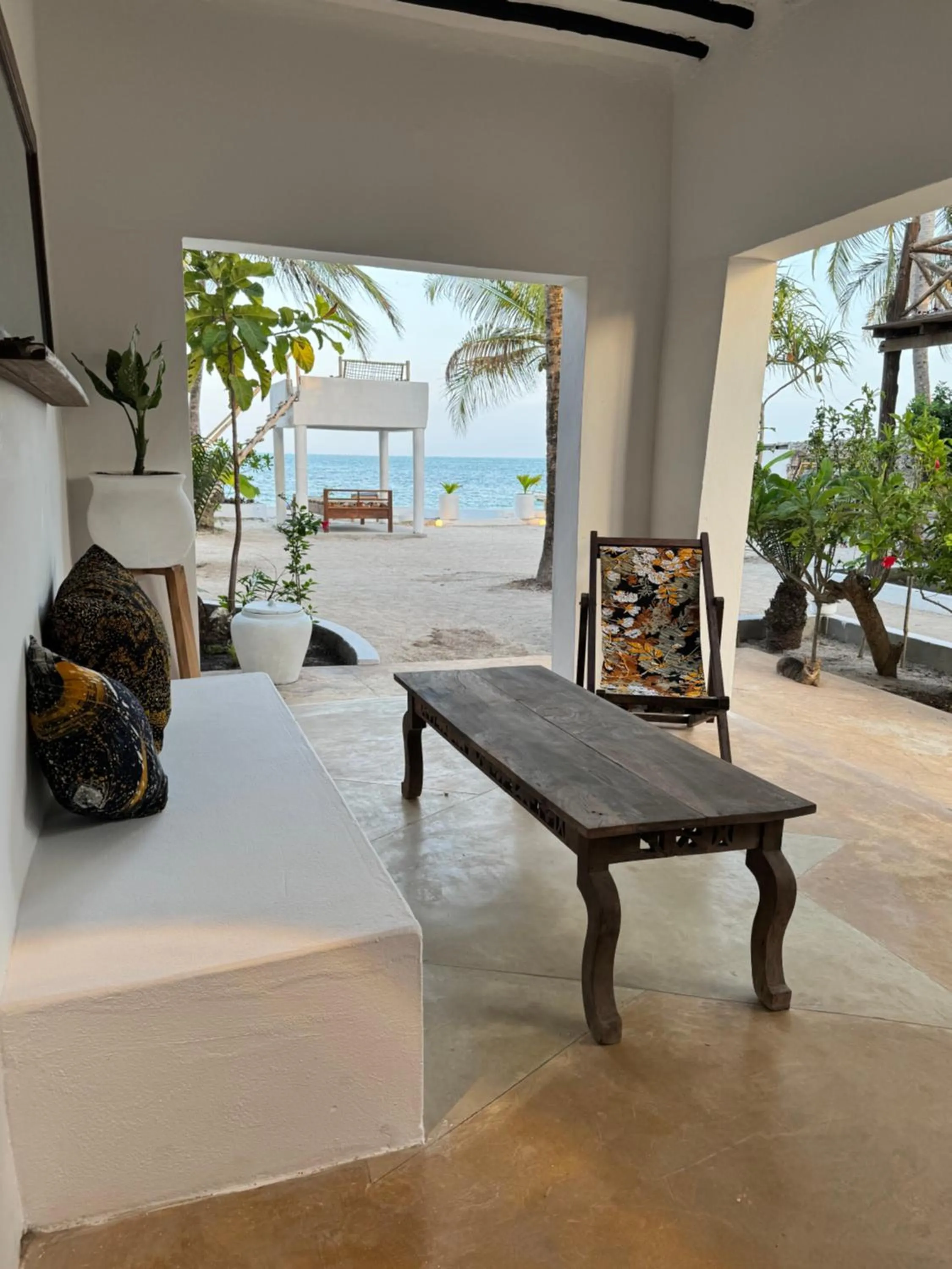 Seating area in Mango Beach House