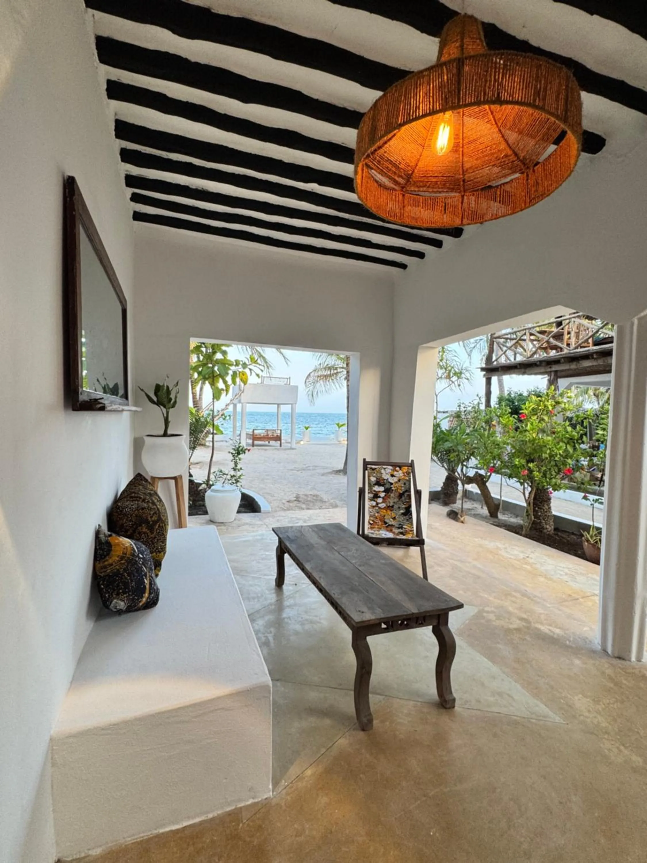 Seating area in Mango Beach House