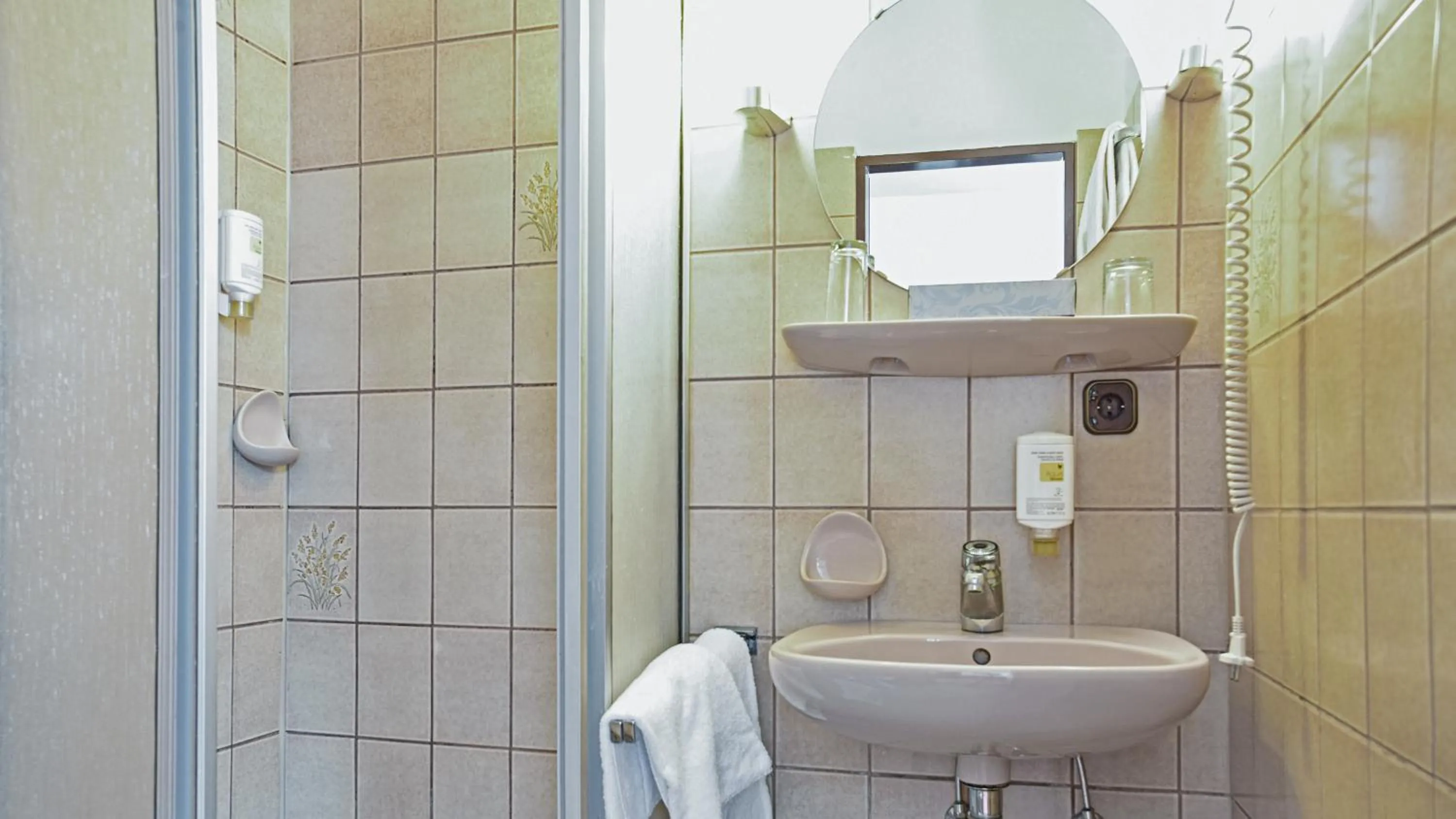 Shower in Hotel Mainbogen