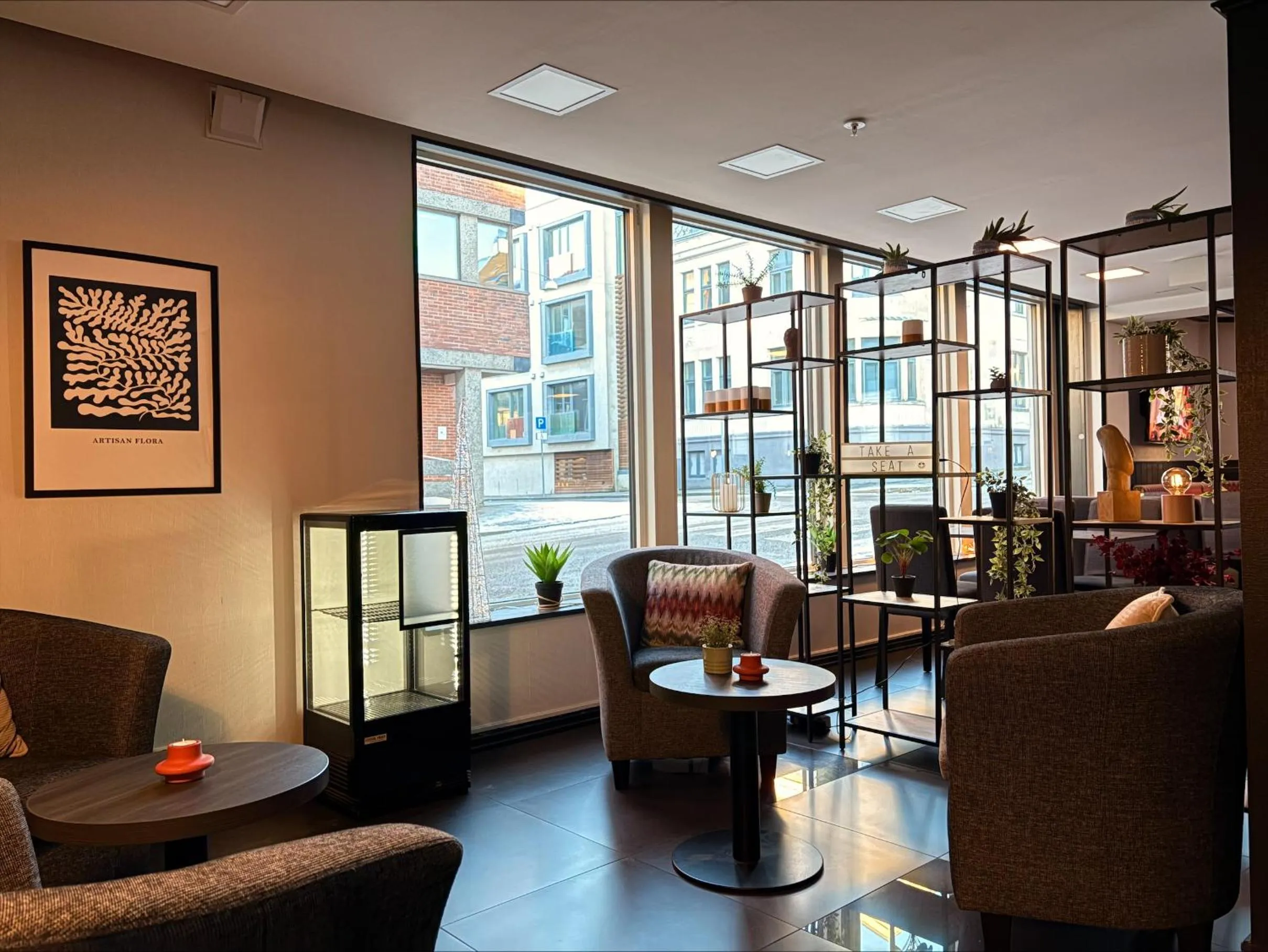 Lobby or reception in Hotel Haugesund