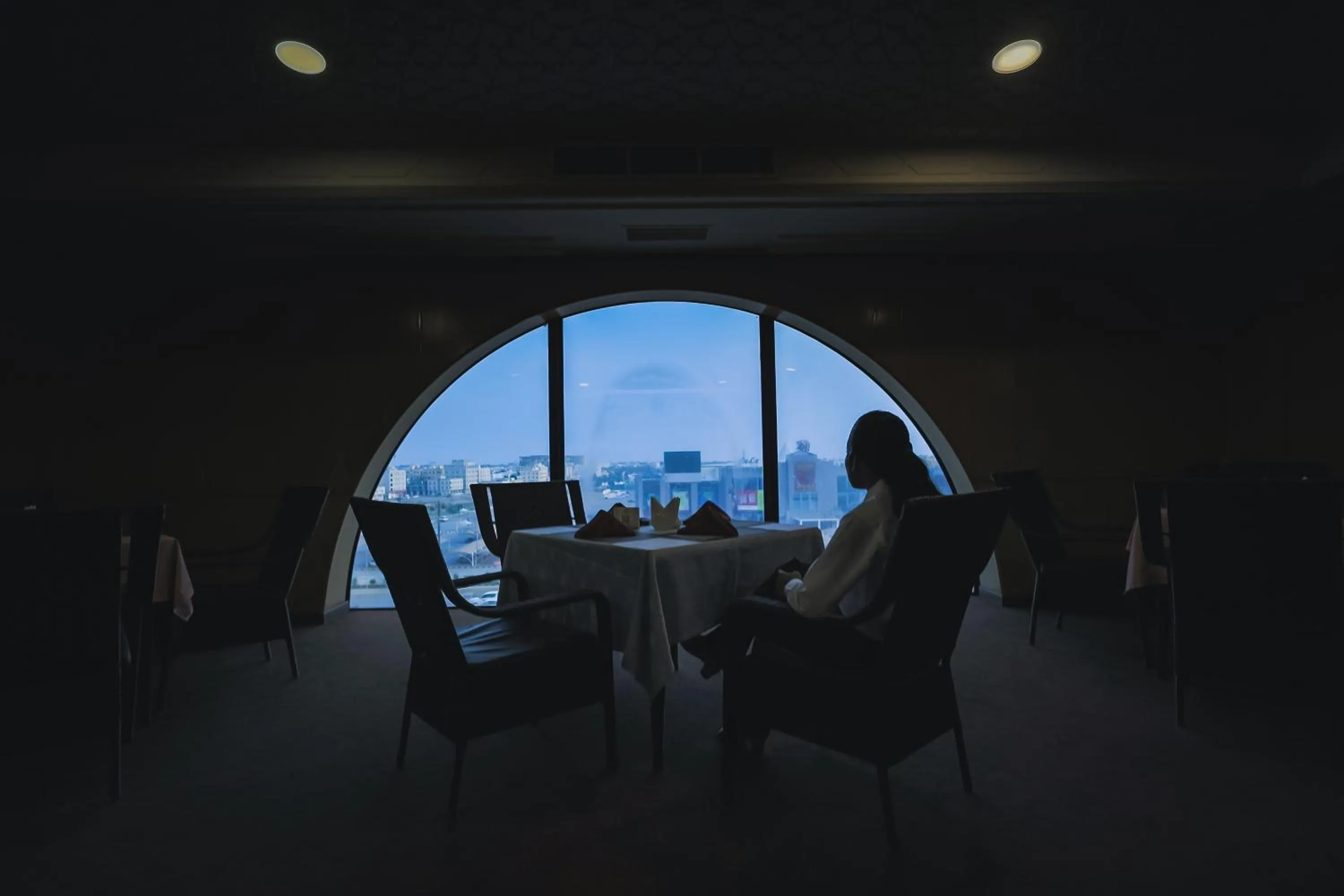 Dining area in Hamdan Plaza Hotel Salalah, an HTG Hotel