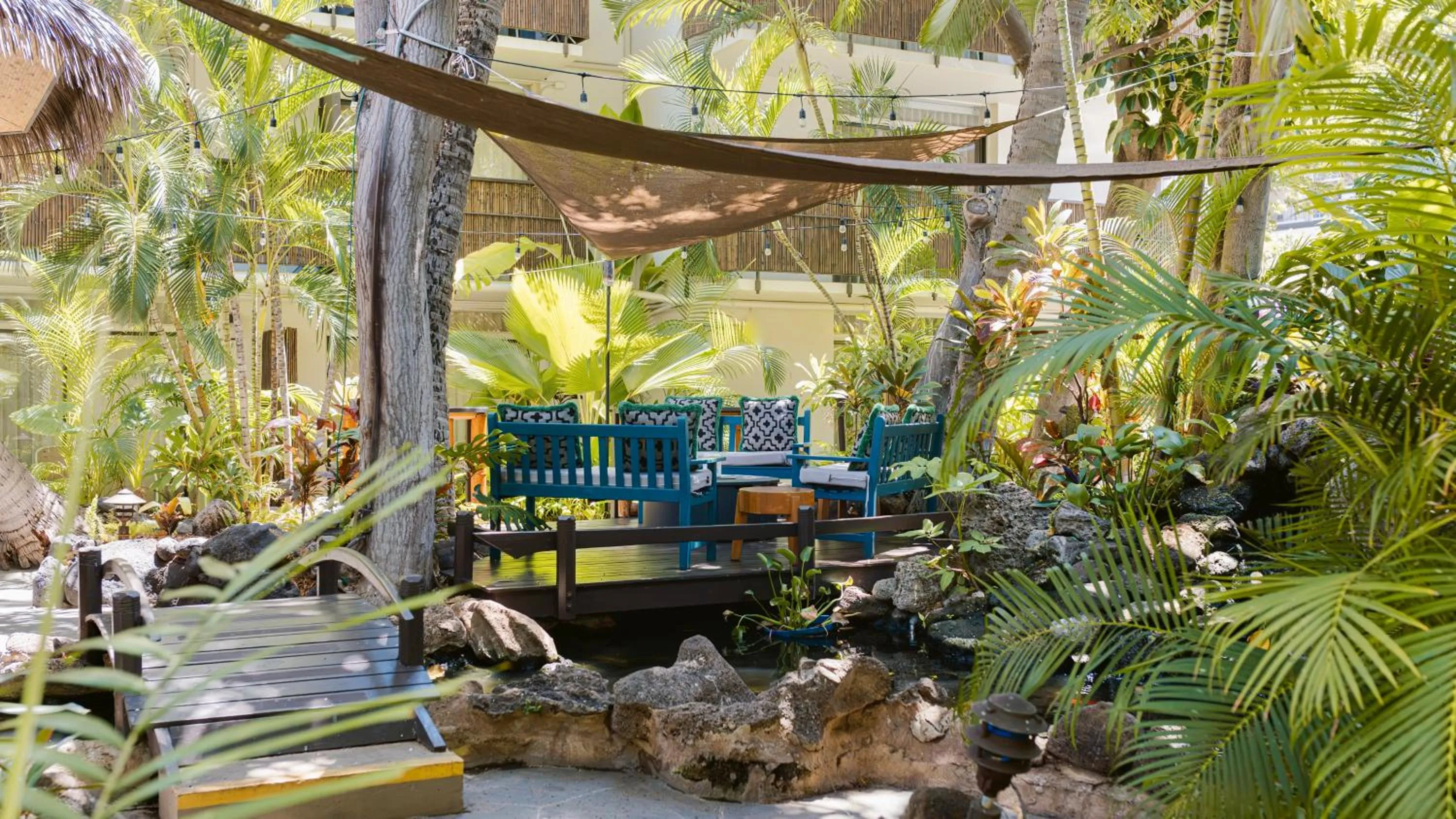 Patio in White Sands Hotel