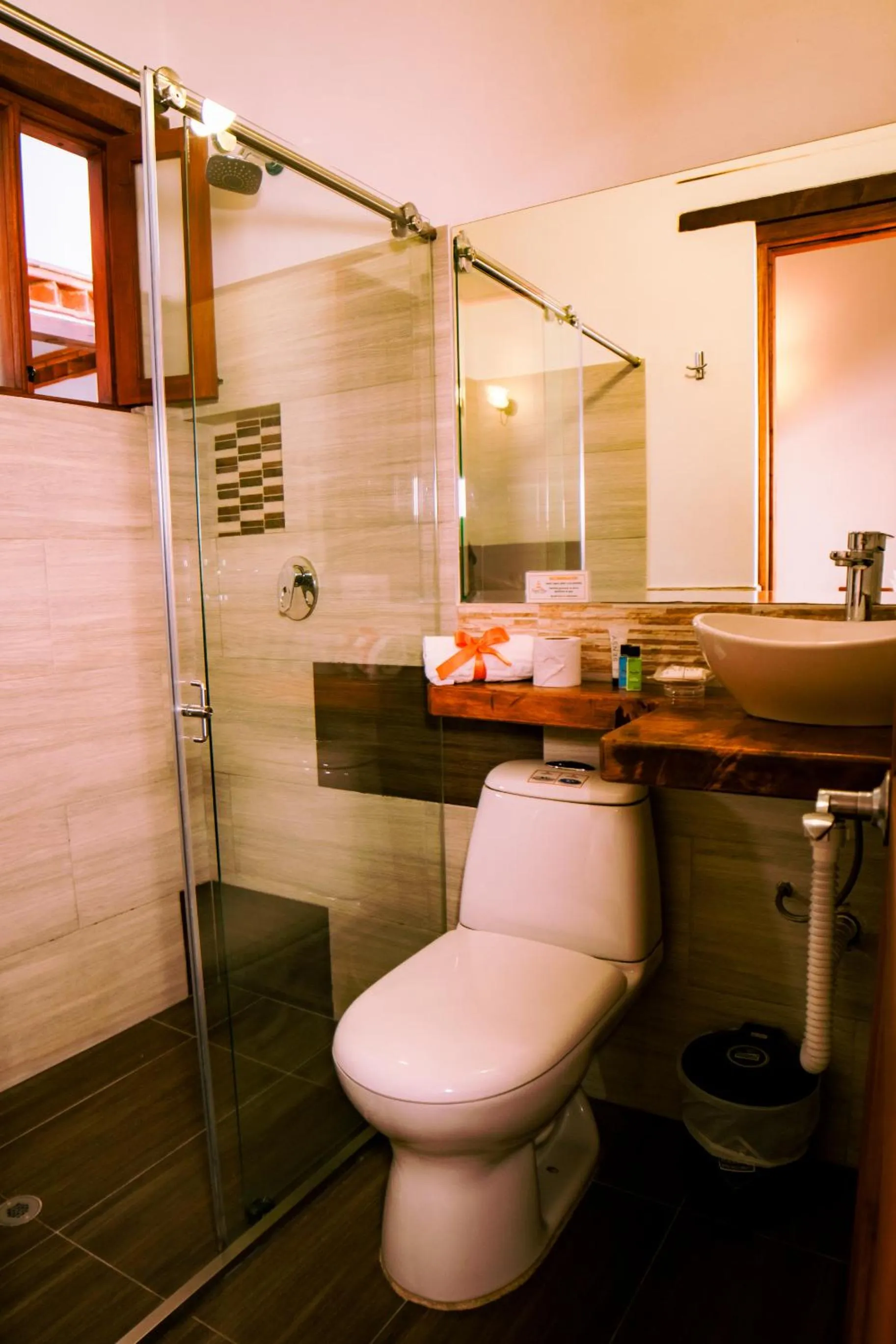 Shower in Fontana Plaza Hotel