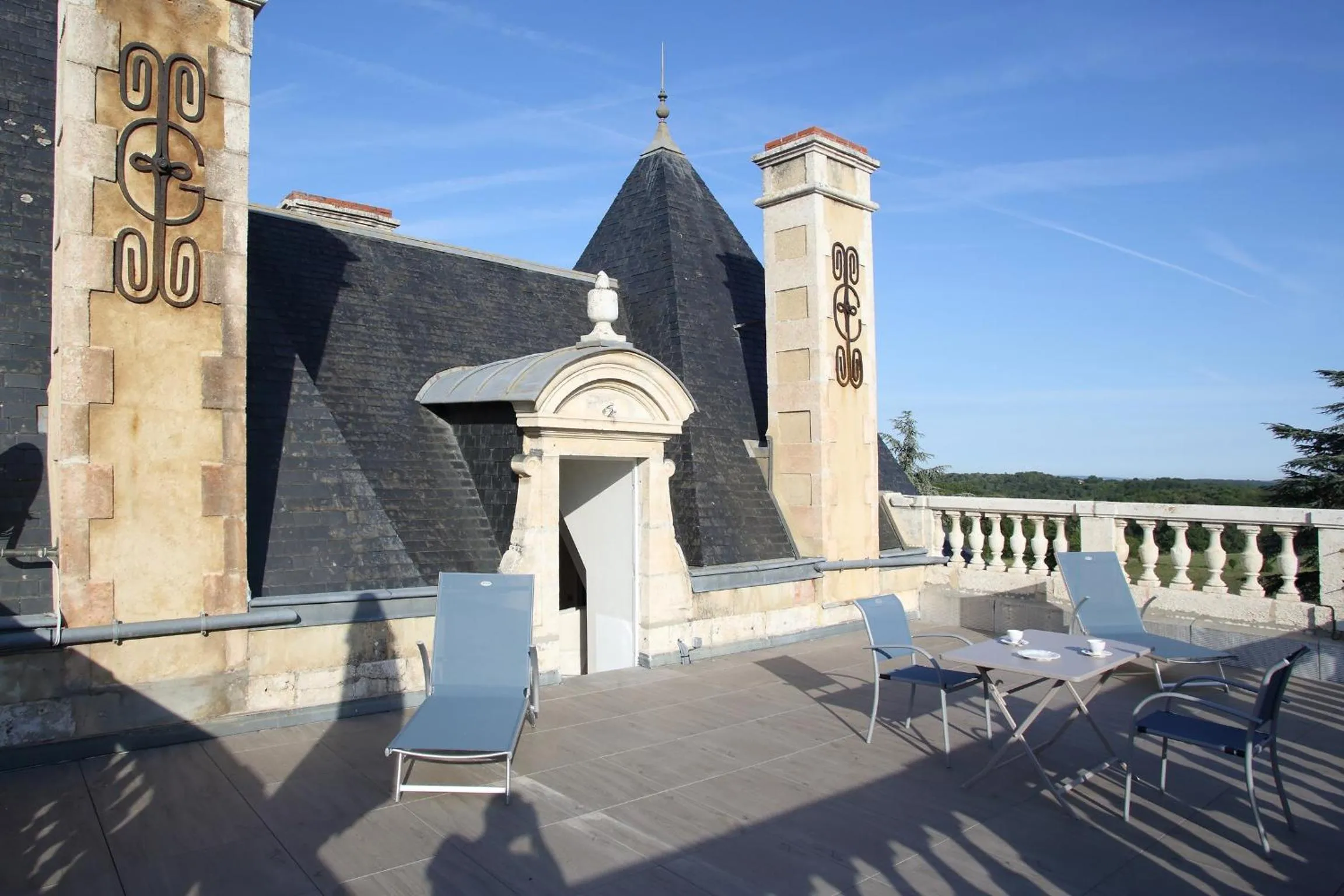 Patio in Chambres d'hotes de Pouzelande