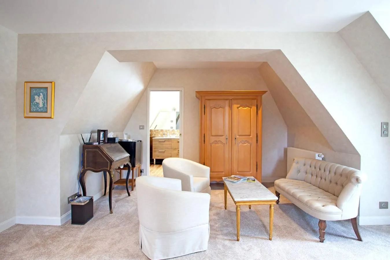Seating area in Chambres d'hotes de Pouzelande