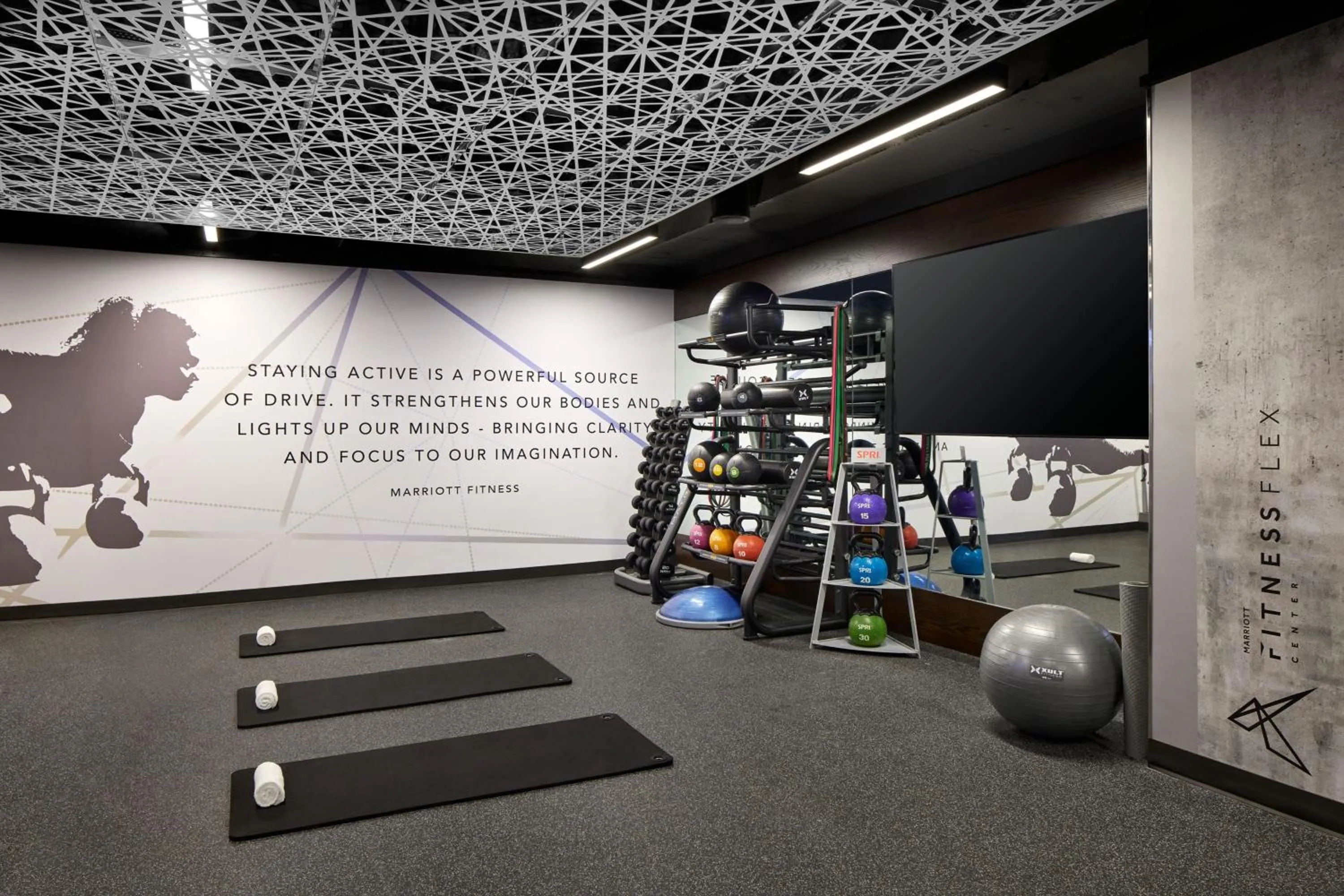 Fitness centre/facilities in Washington Marriott at Metro Center