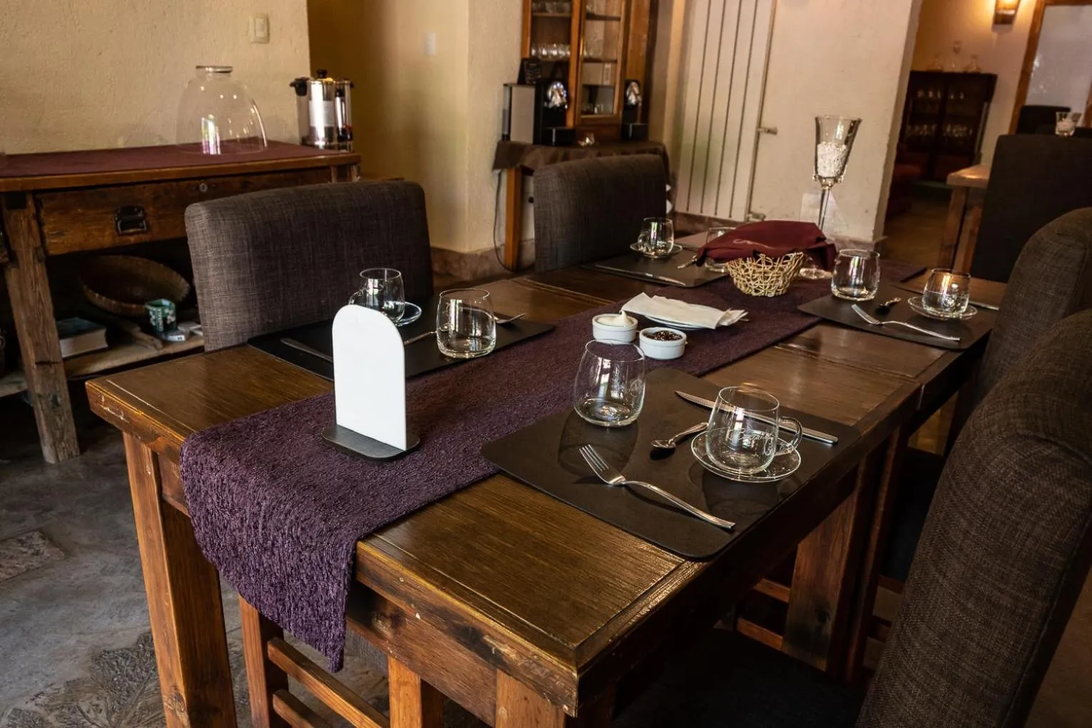 Dining area in Posada Borravino