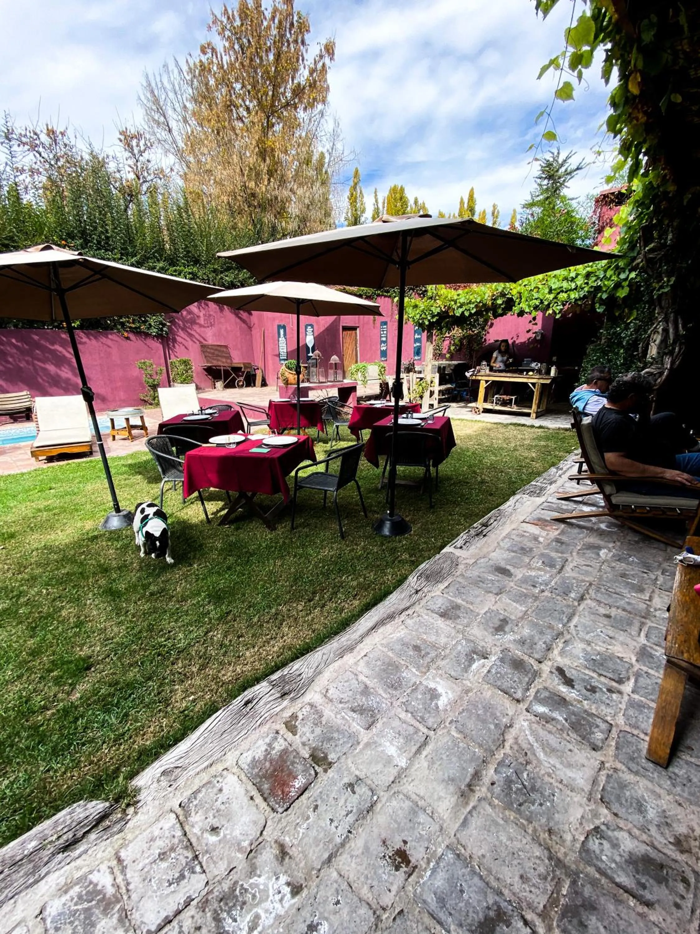 Patio in Posada Borravino