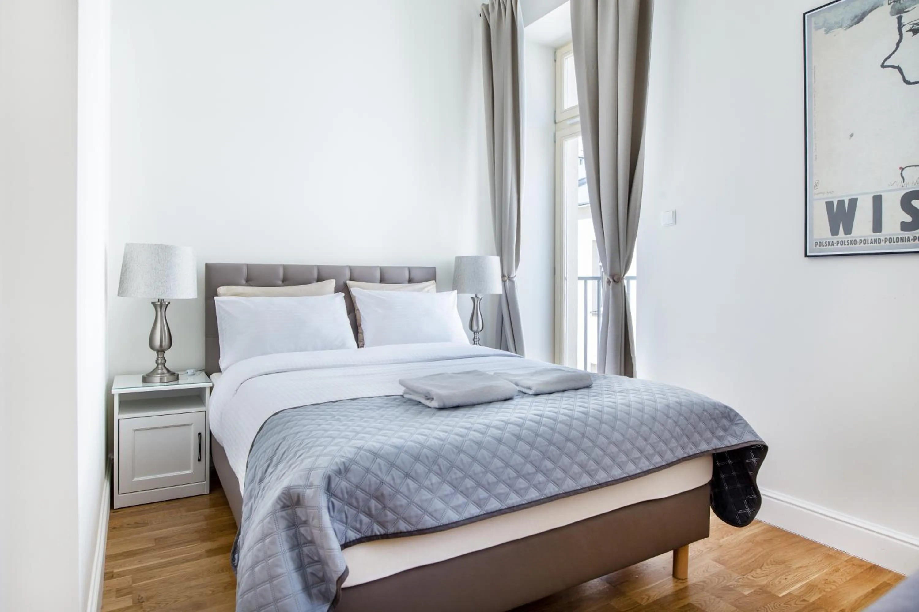 Bed in Krakow Central Apartments