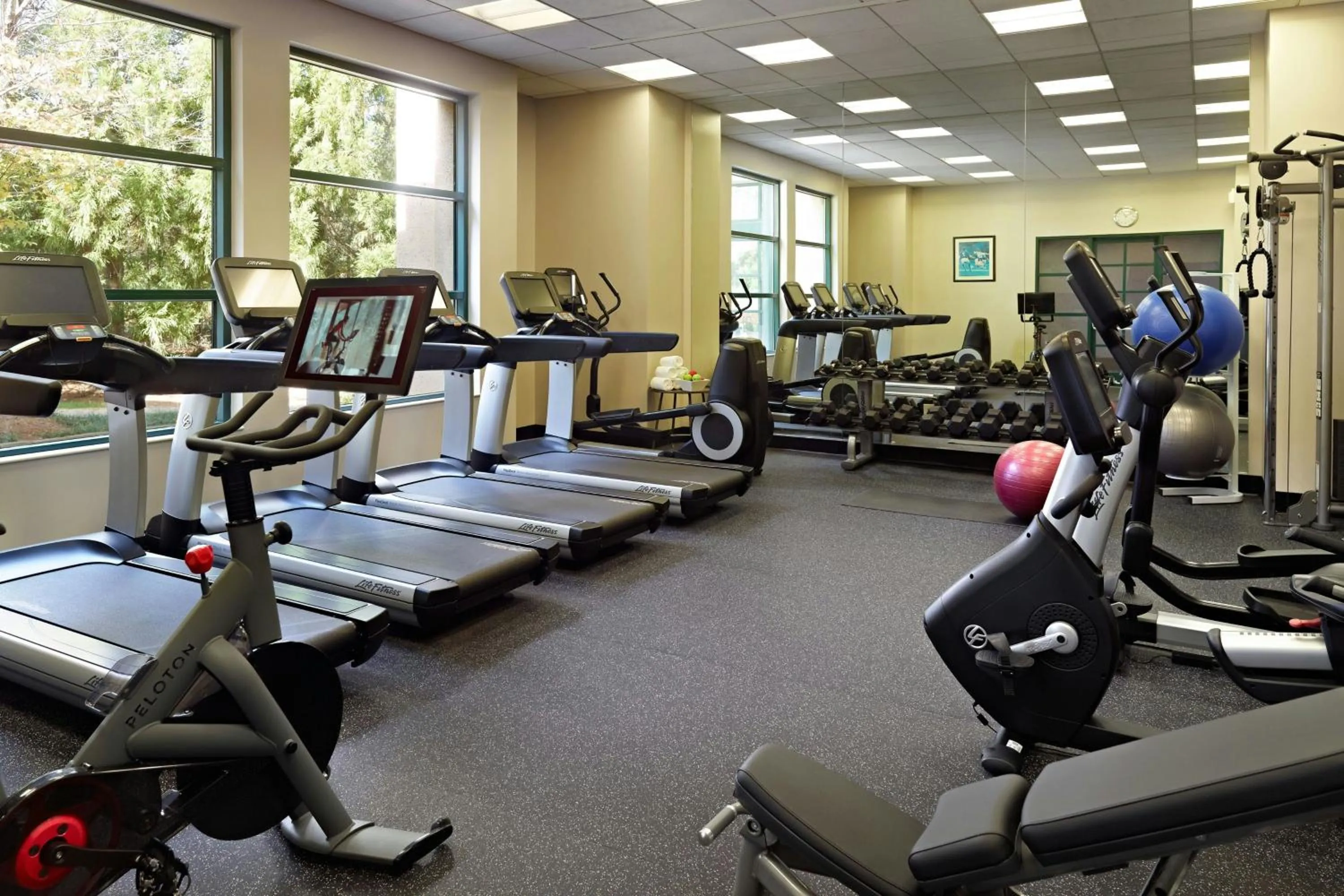 Fitness centre/facilities in Atlanta Marriott Alpharetta
