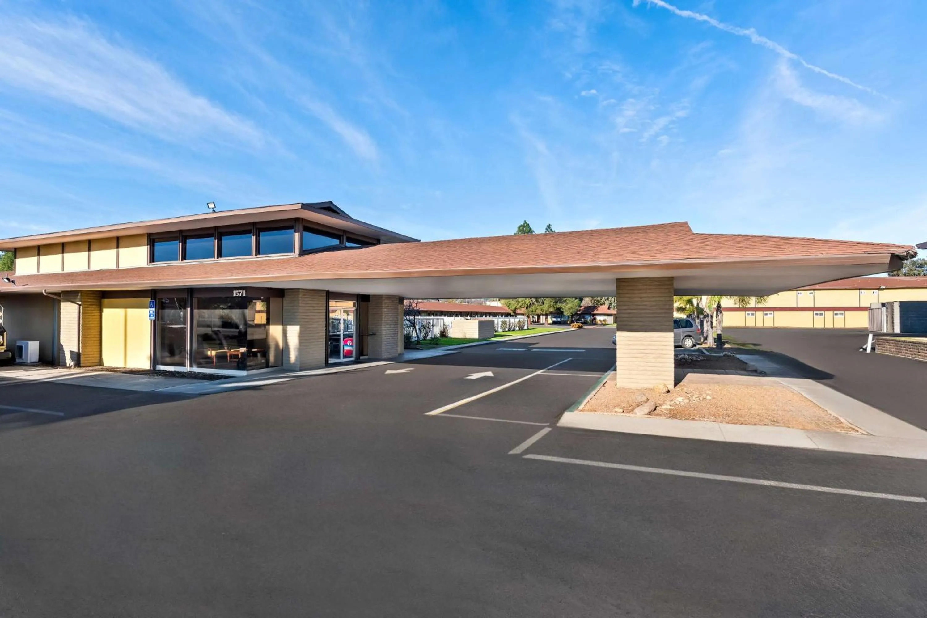 Property building in Americas Best Value Inn Vacaville