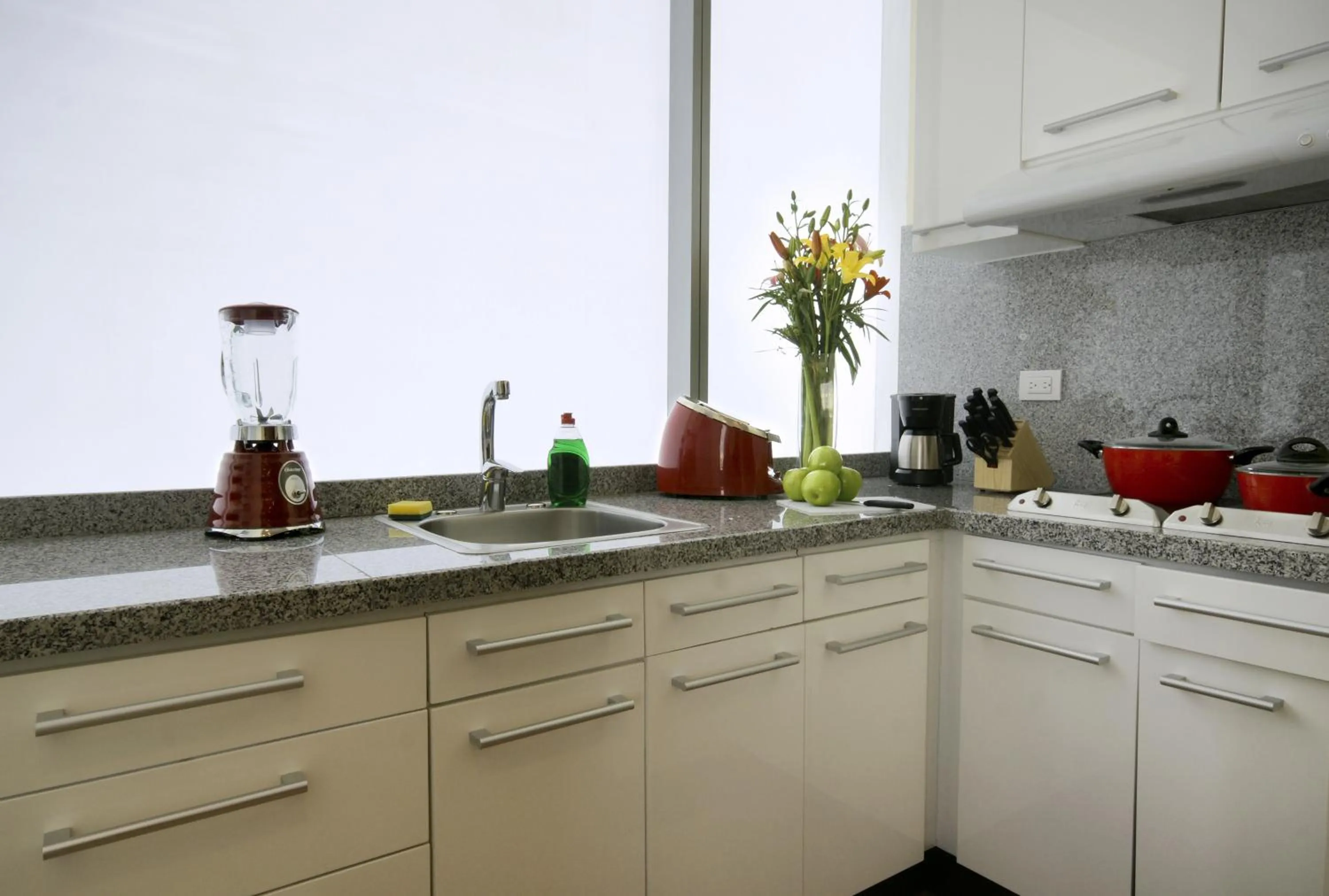 Kitchen or kitchenette in Hausuites