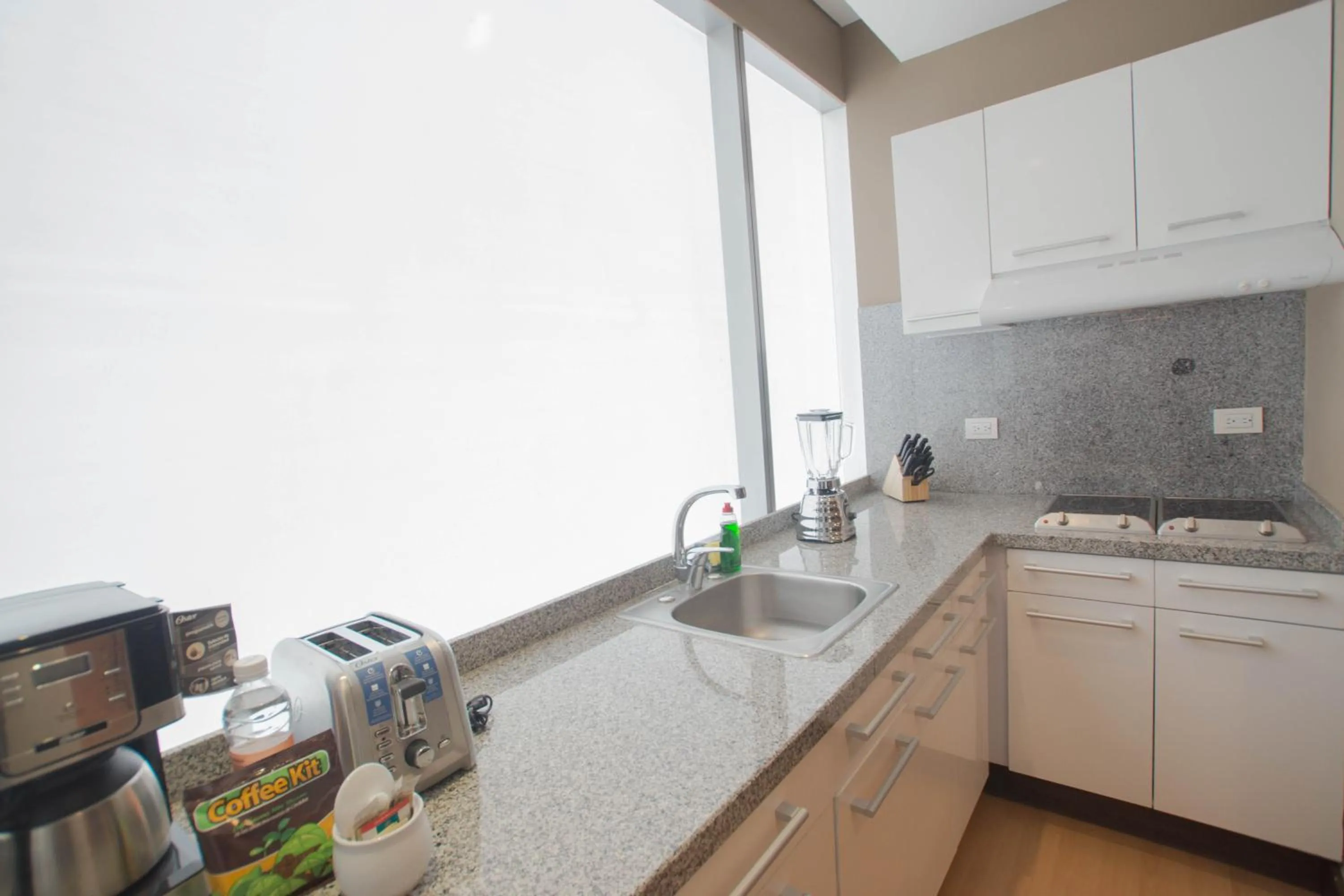 Kitchen or kitchenette in Hausuites