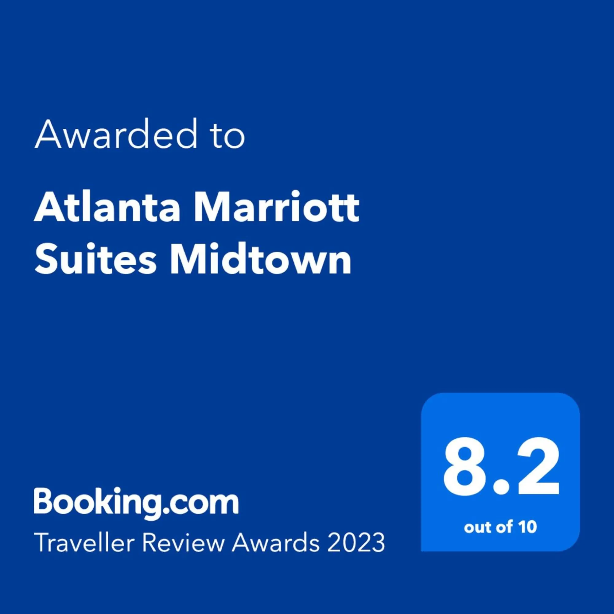 Certificate/Award in Atlanta Marriott Suites Midtown