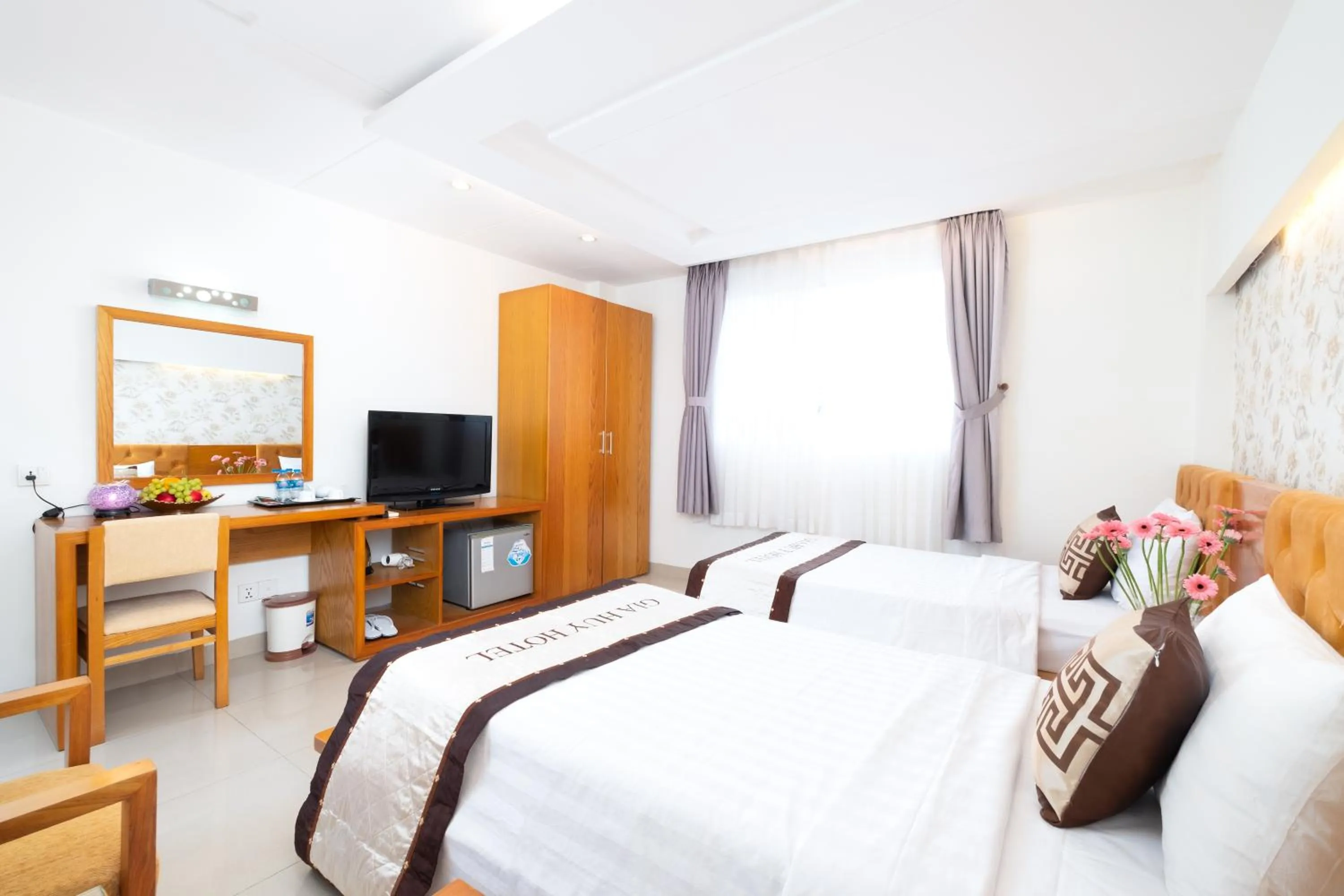 Bed in Gia Huy Hotel