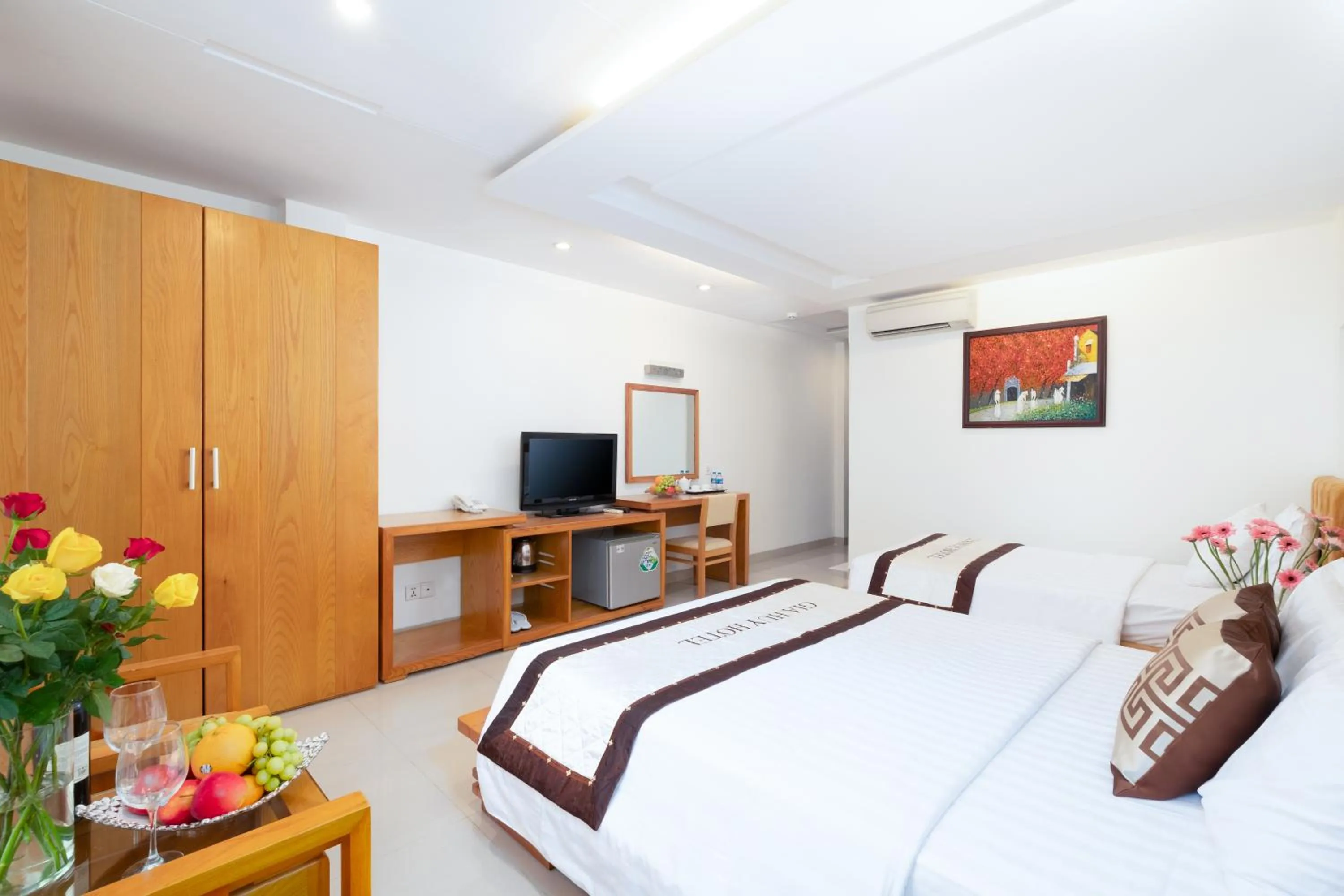 Bed in Gia Huy Hotel