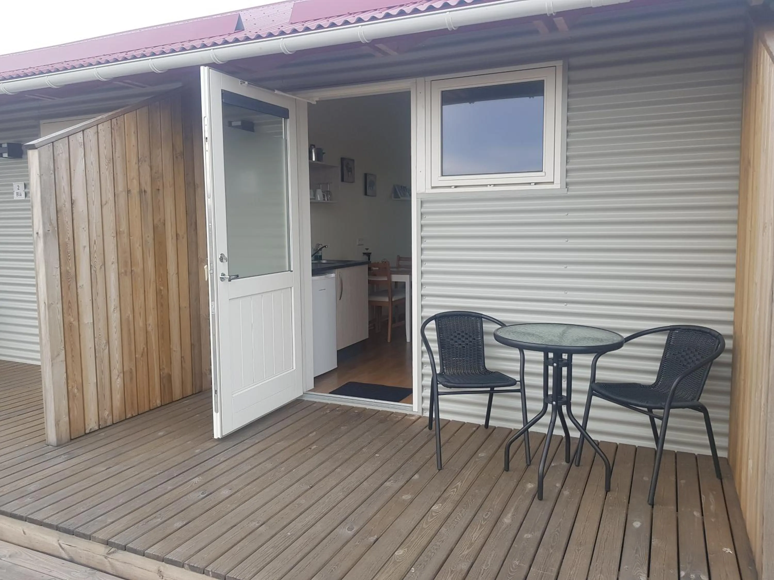 Balcony/Terrace in Hjartarstaðir Guesthouse