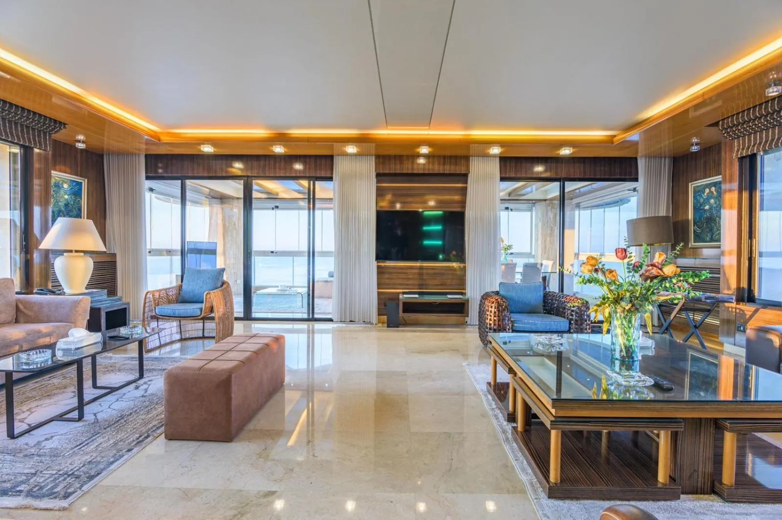 Living room in Lahoya Suites