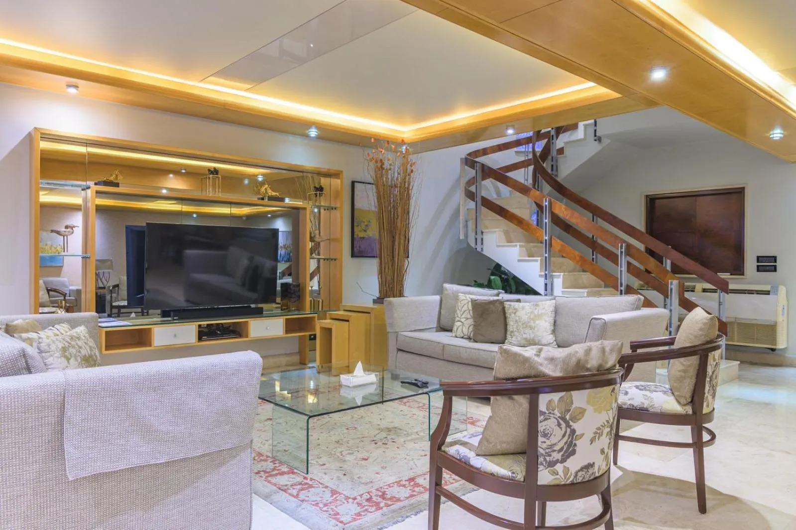 Seating area in Lahoya Suites