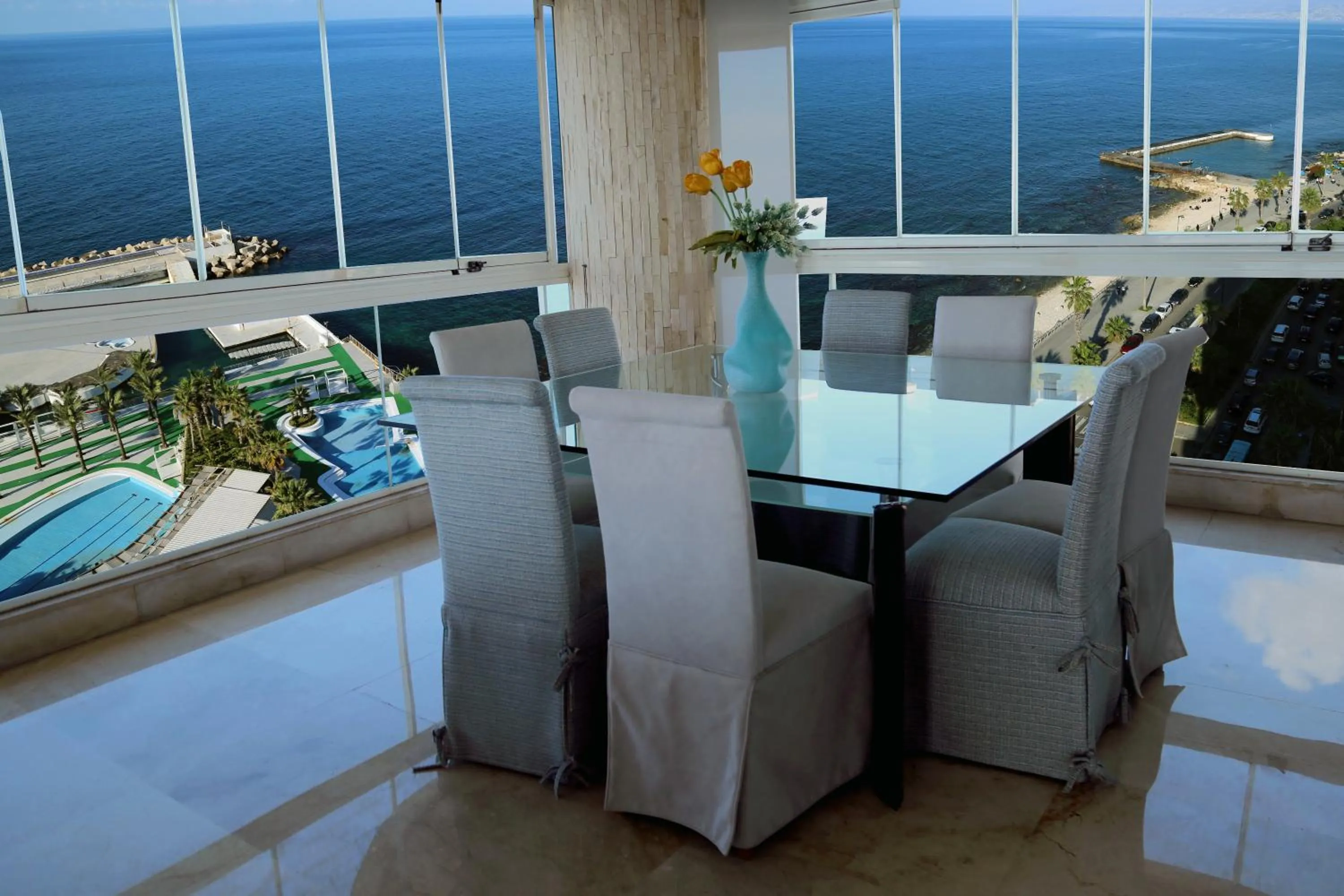 Dining area in Lahoya Suites