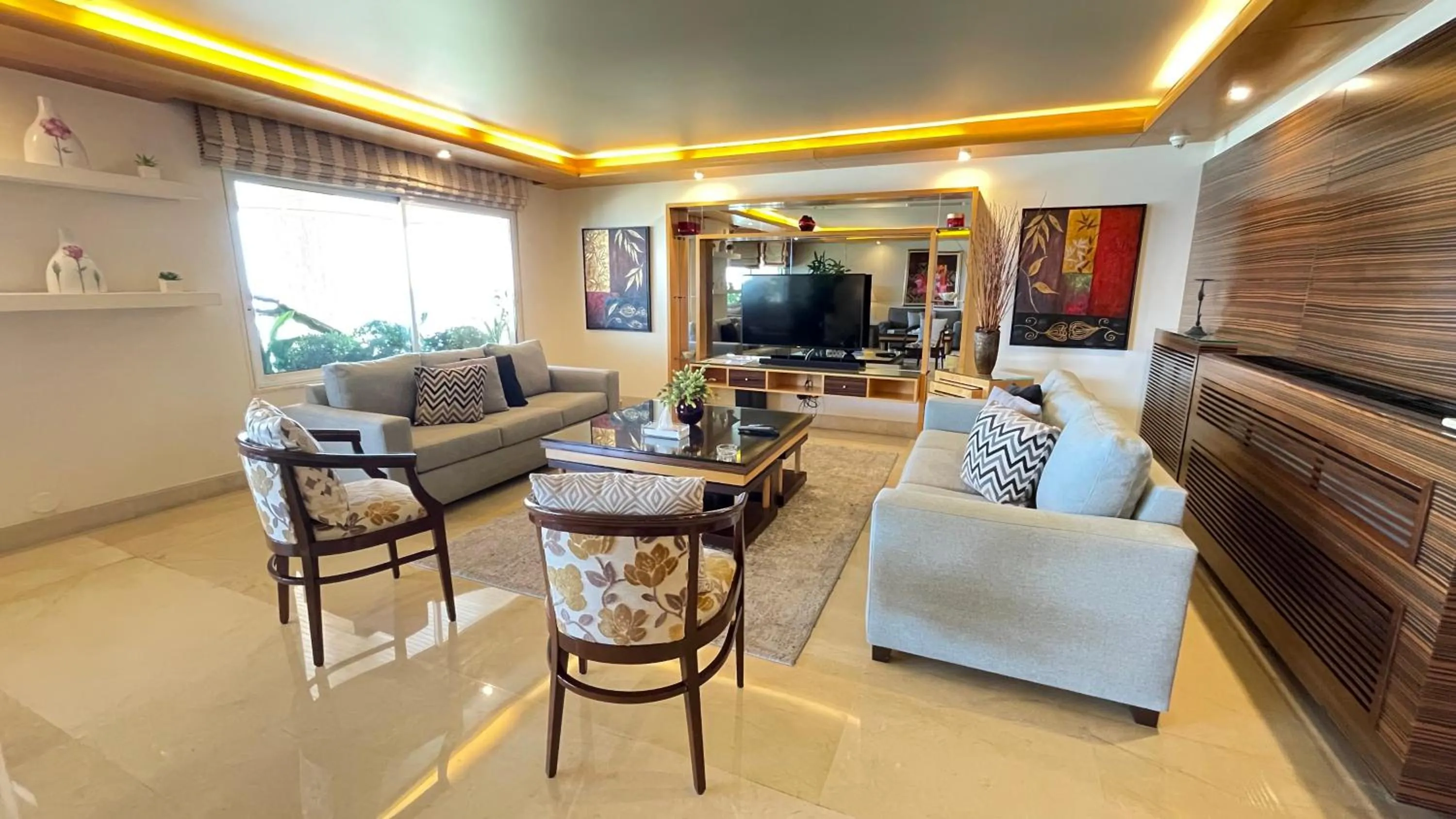 Living room in Lahoya Suites