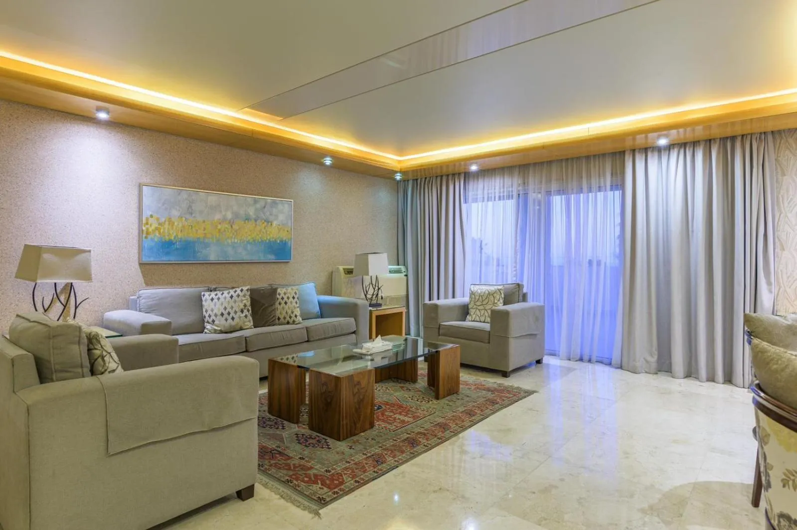 Living room in Lahoya Suites