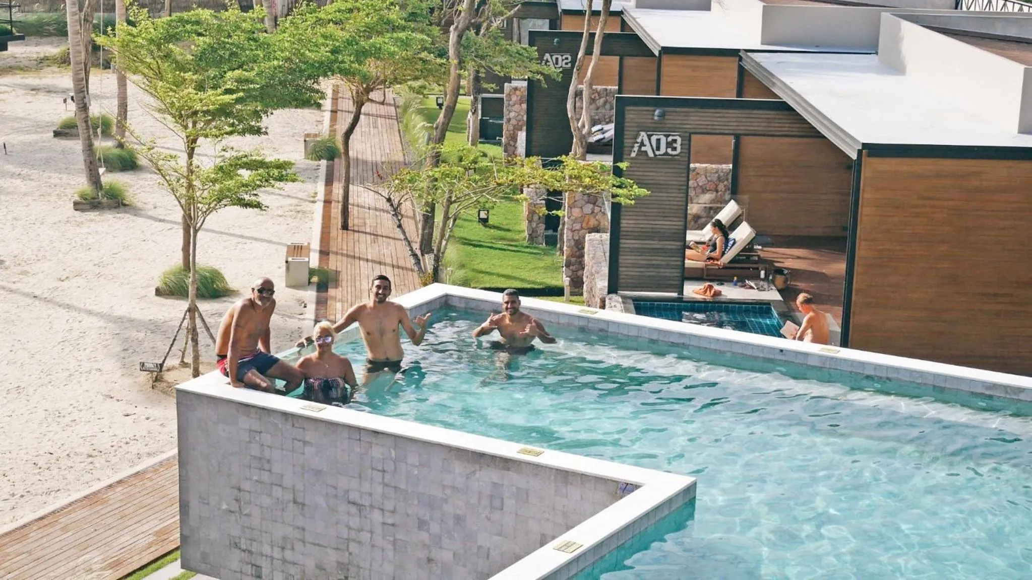 Swimming pool in The Cabin Beach Resort