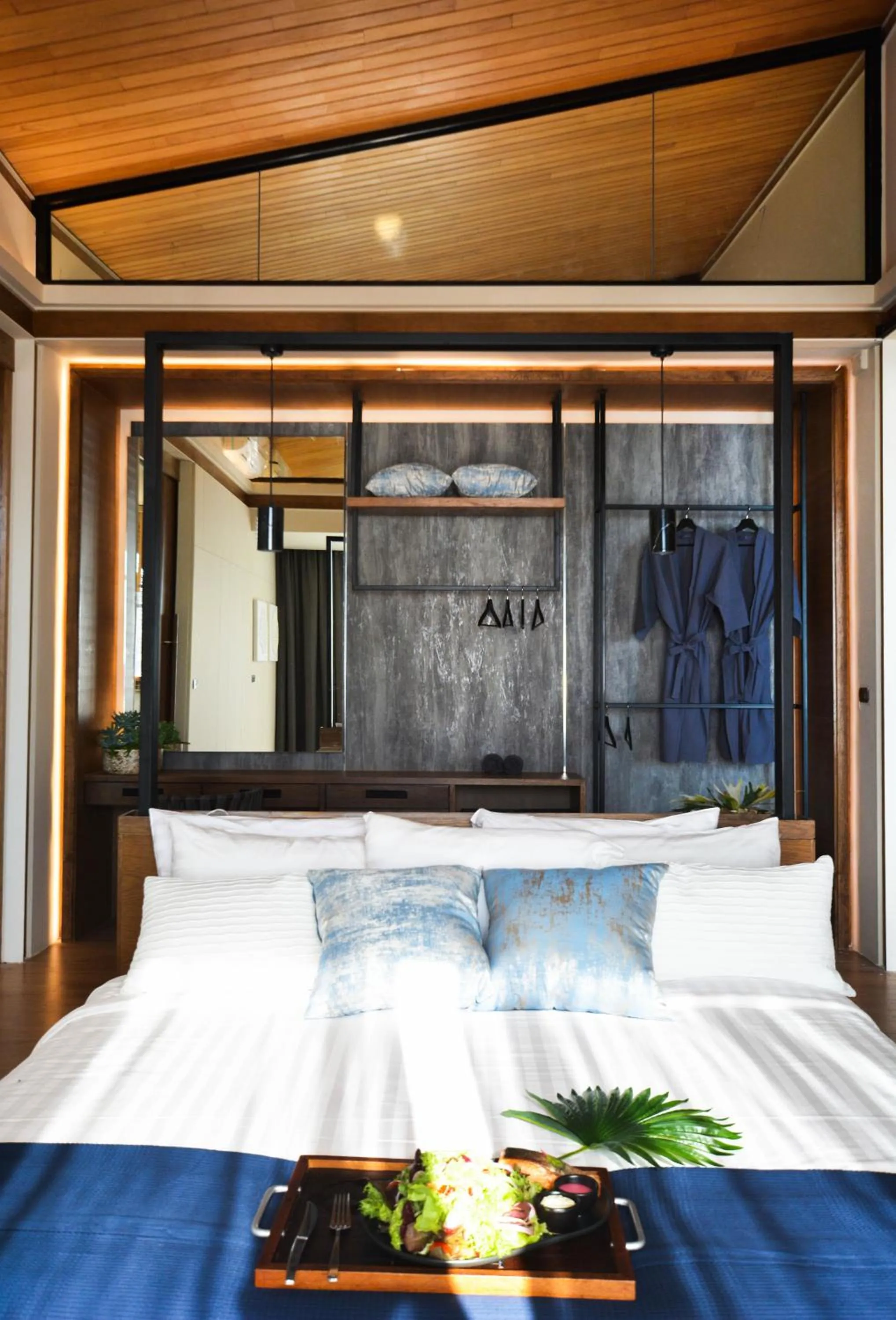 Bed in The Cabin Beach Resort