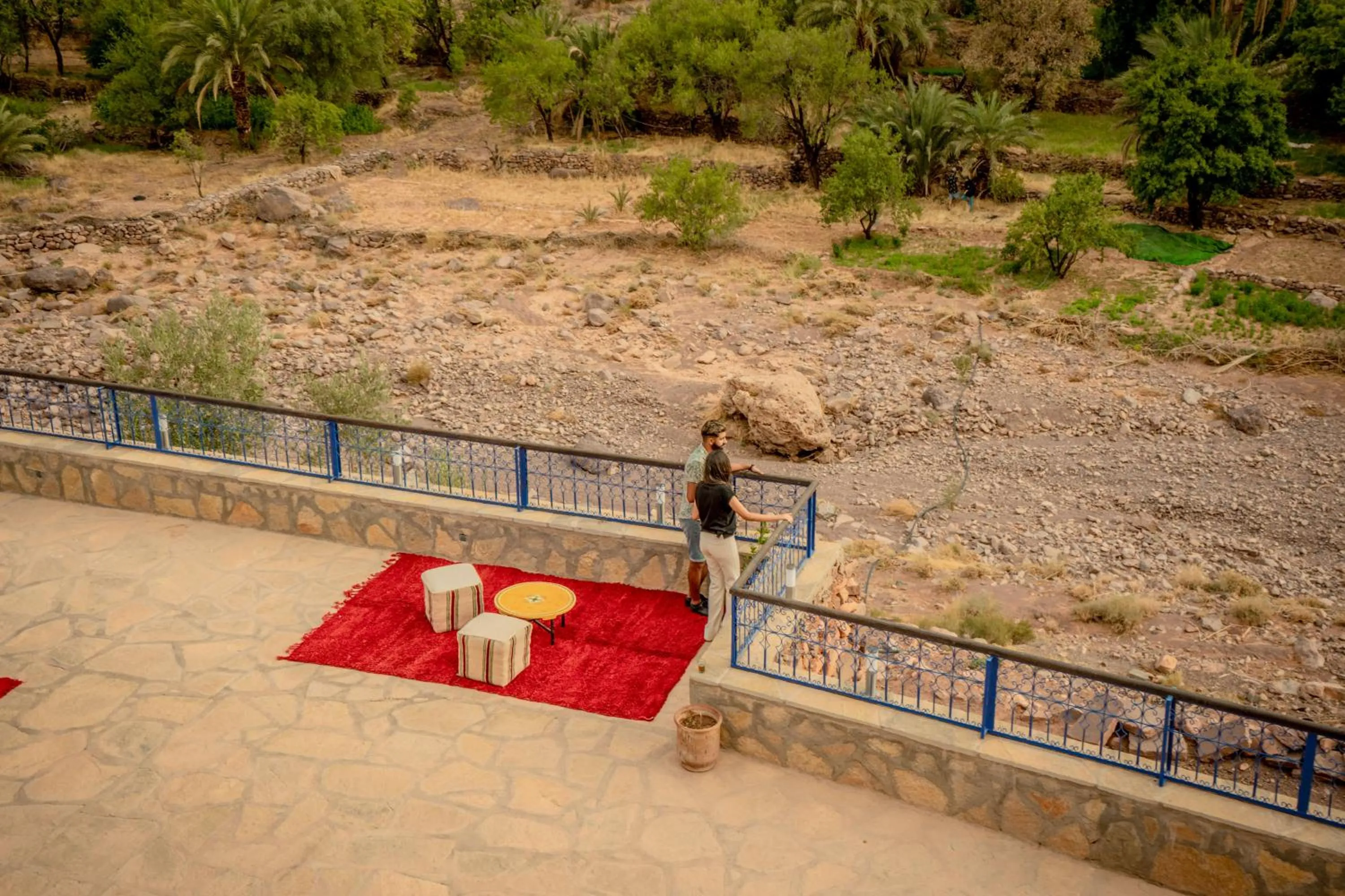 Balcony/Terrace in Ouednoujoum Ecolodge & Spa