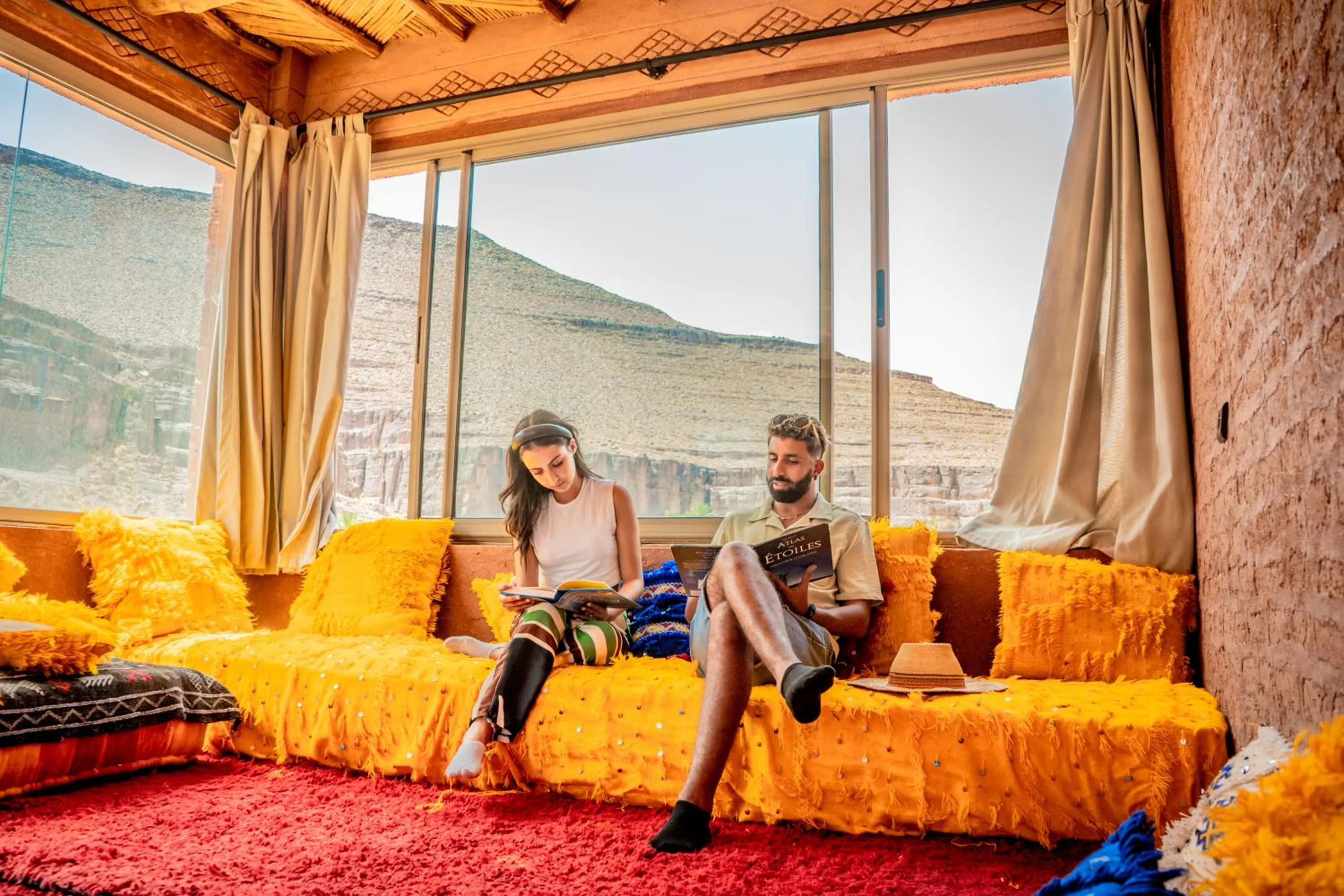 Library in Ouednoujoum Ecolodge & Spa