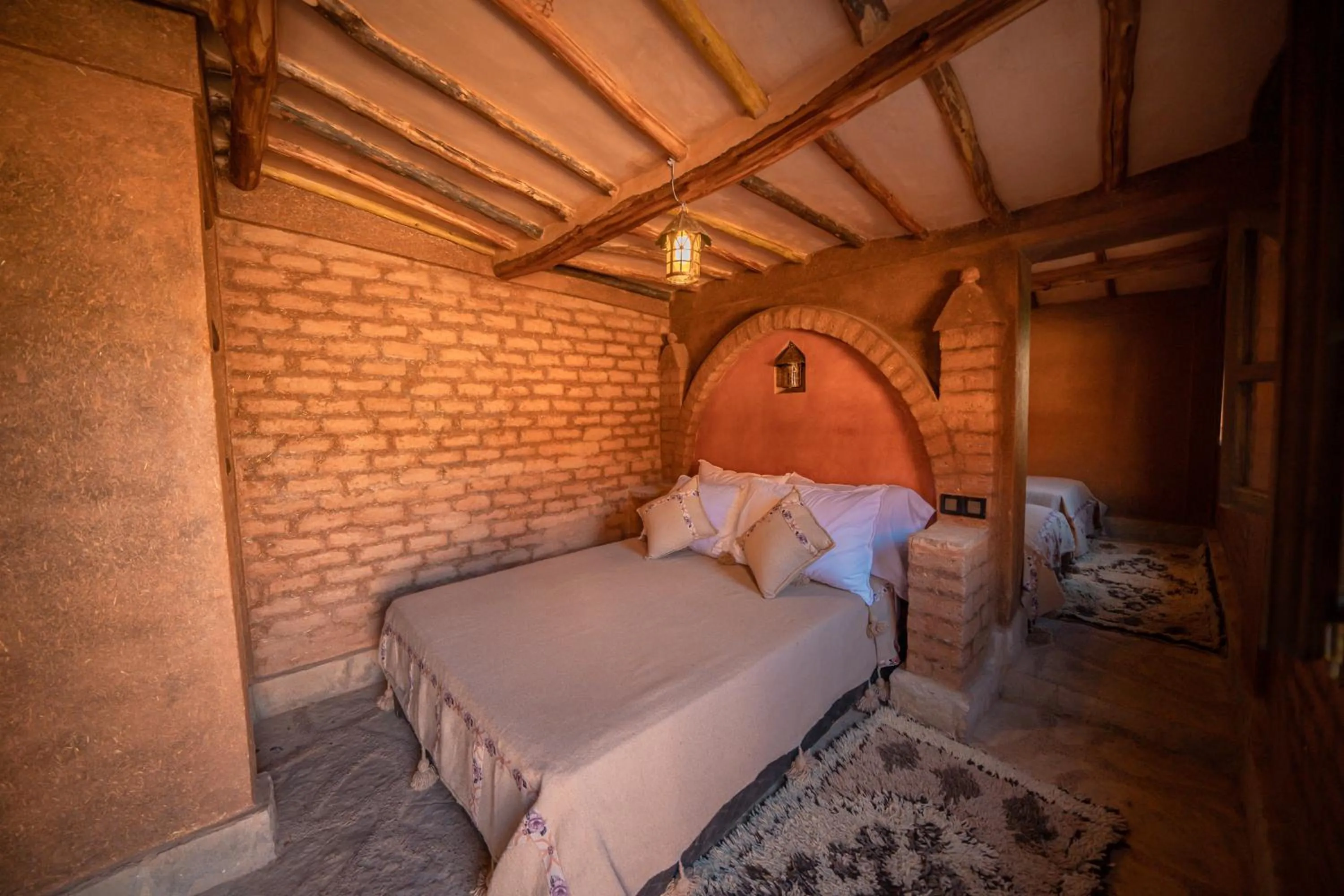 Bed in Ouednoujoum Ecolodge & Spa