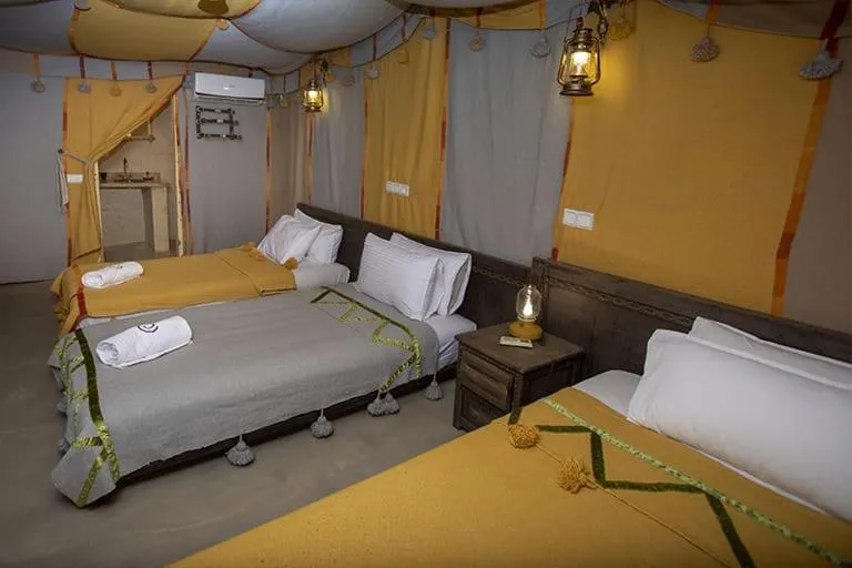 Bed in Ouednoujoum Ecolodge & Spa