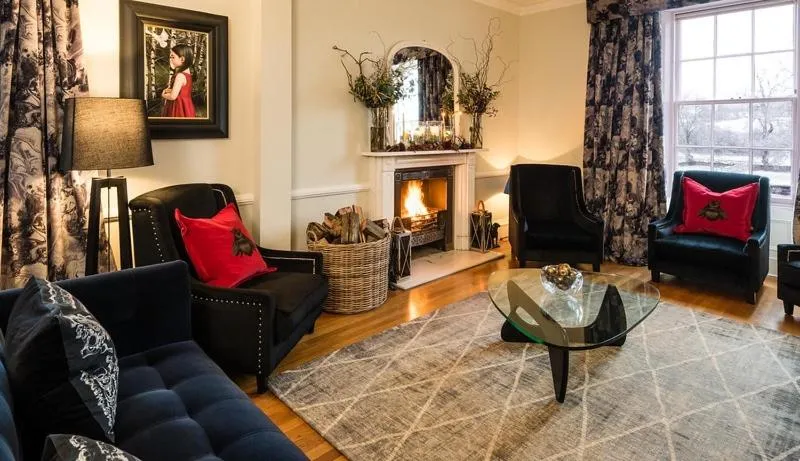 Living room in The Old Manse of Blair, Boutique Hotel & Restaurant