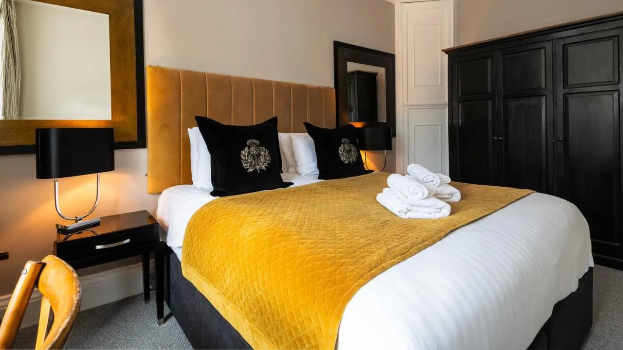 Bed in The Old Manse of Blair, Boutique Hotel & Restaurant