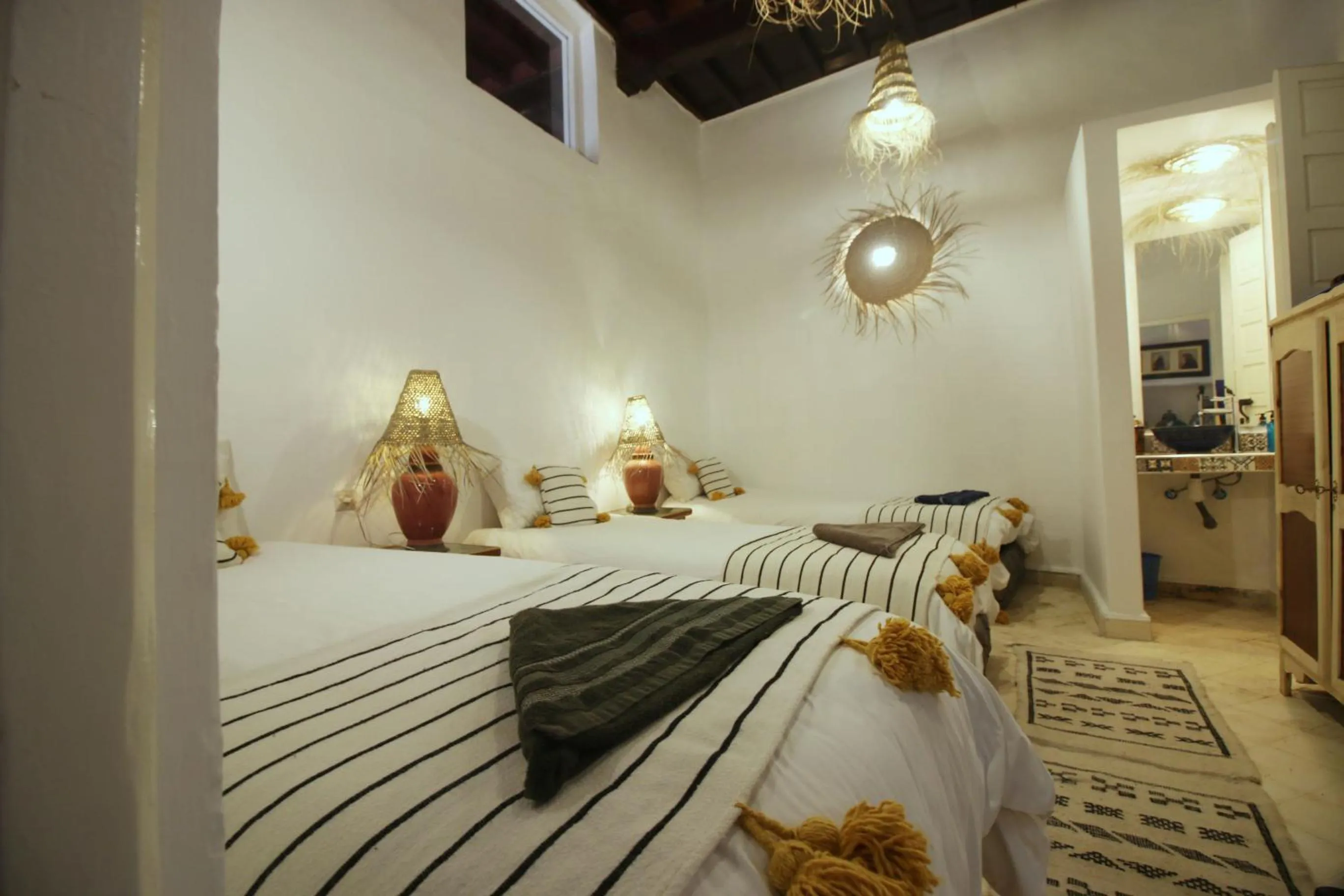 Decorative detail, Bed in Riad Dar Zayna