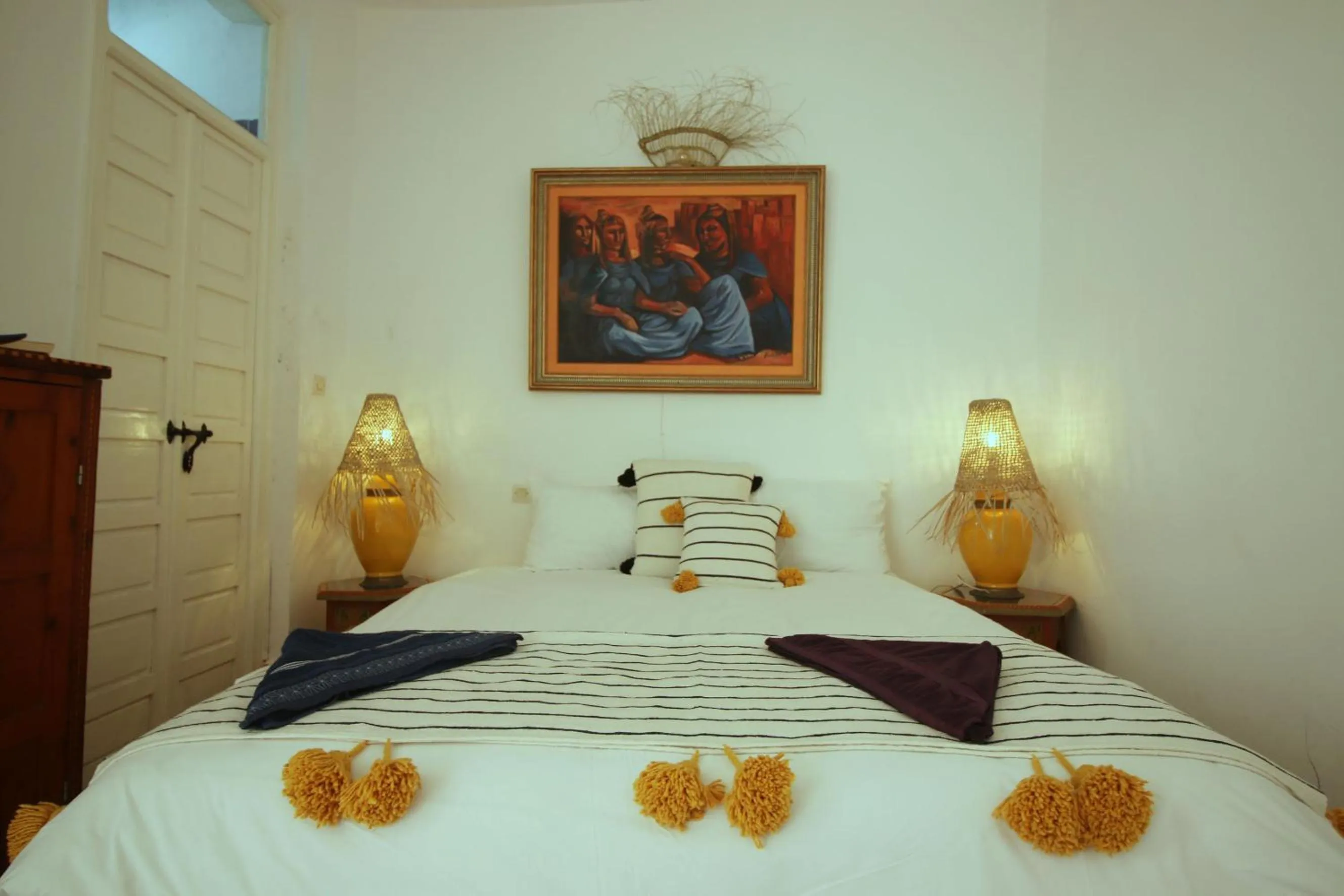 Decorative detail, Bed in Riad Dar Zayna