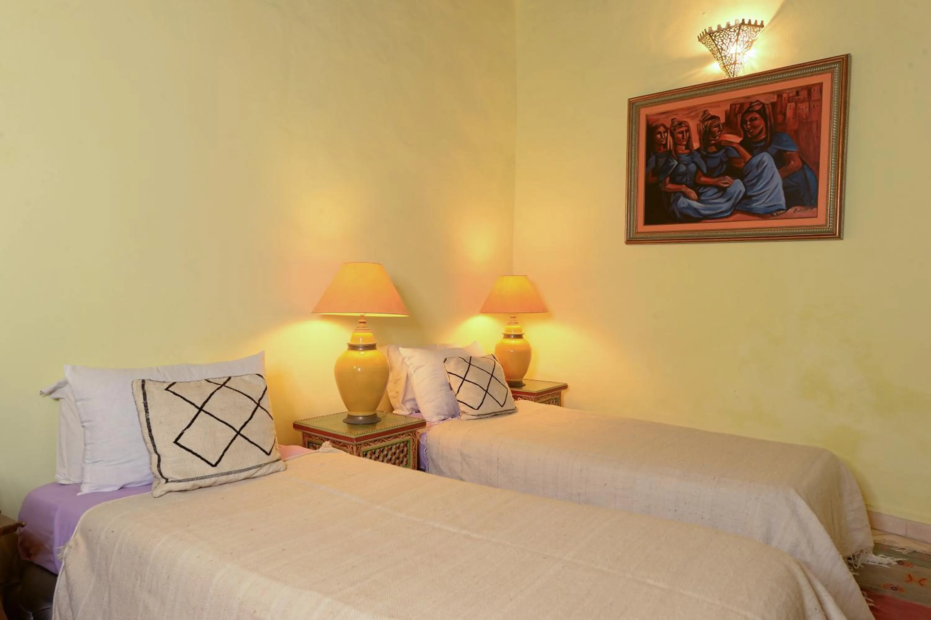 Bed in Riad Dar Zayna