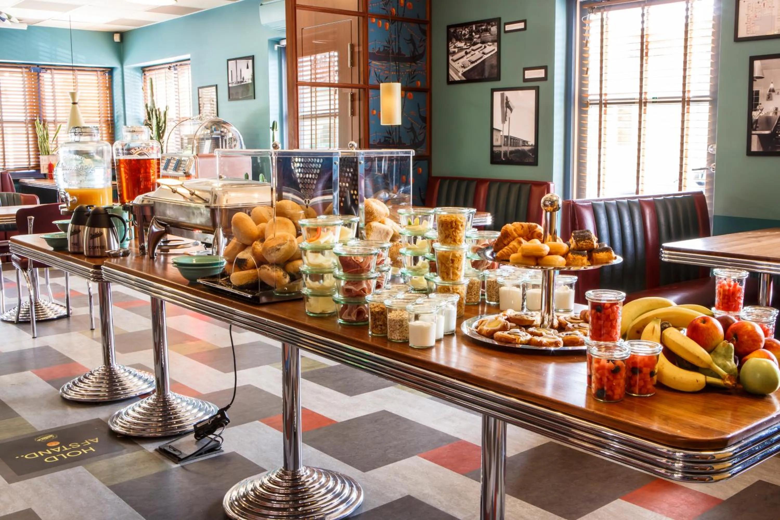 Buffet breakfast in Wittrup Motel