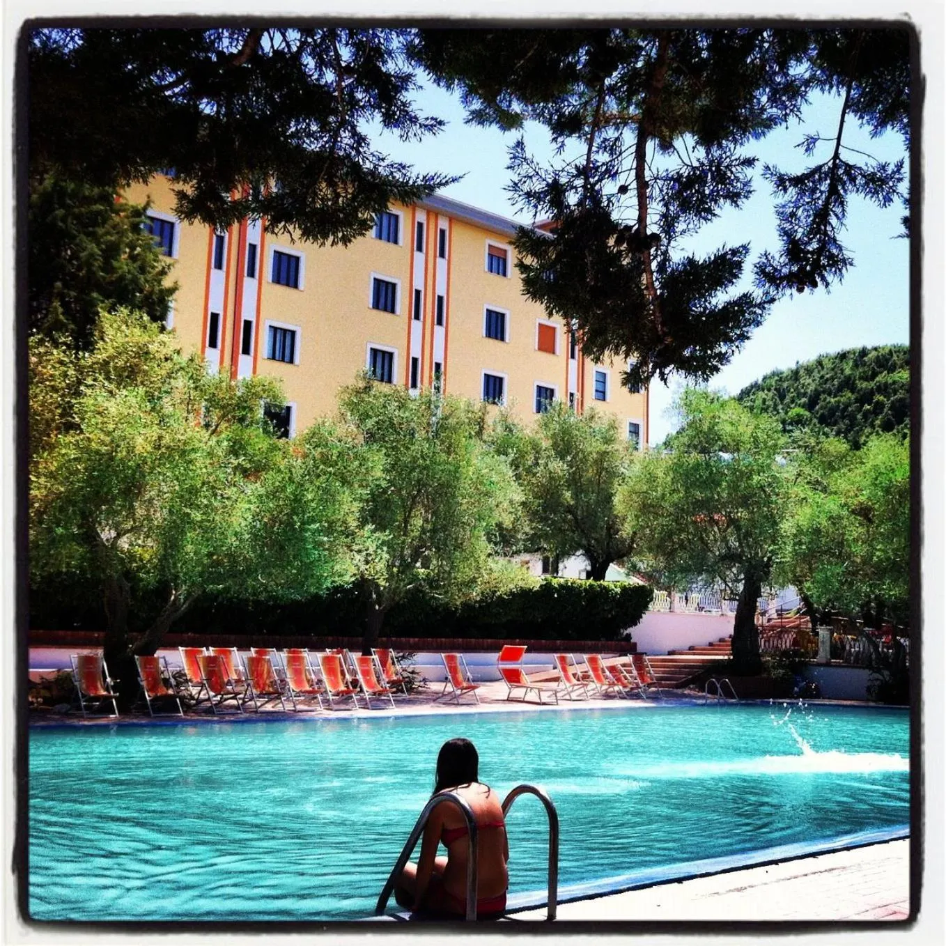 Swimming pool in Albergo Terme Forlenza